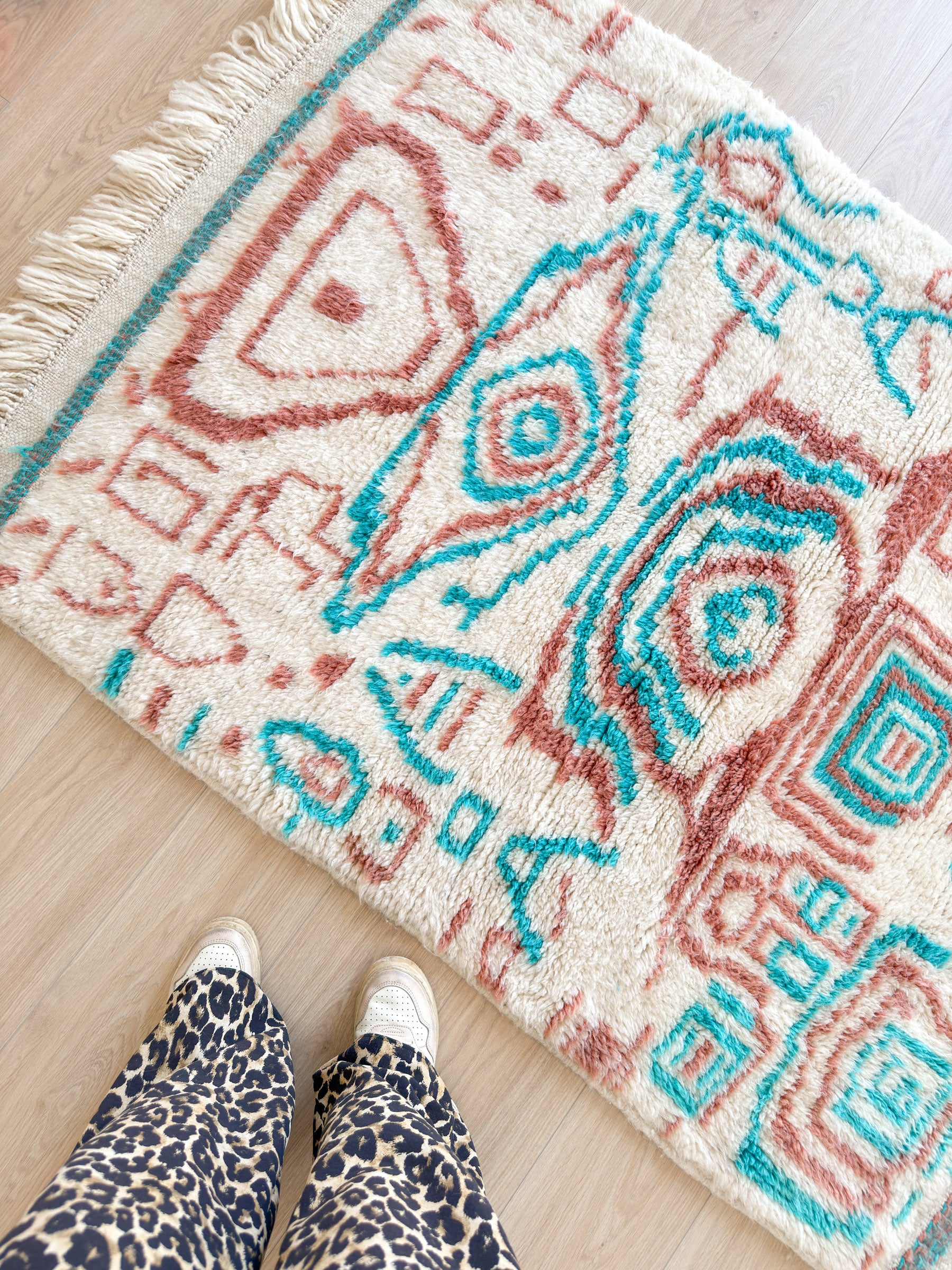 Colorful Berber rug 114 x 172 cm - n°2331