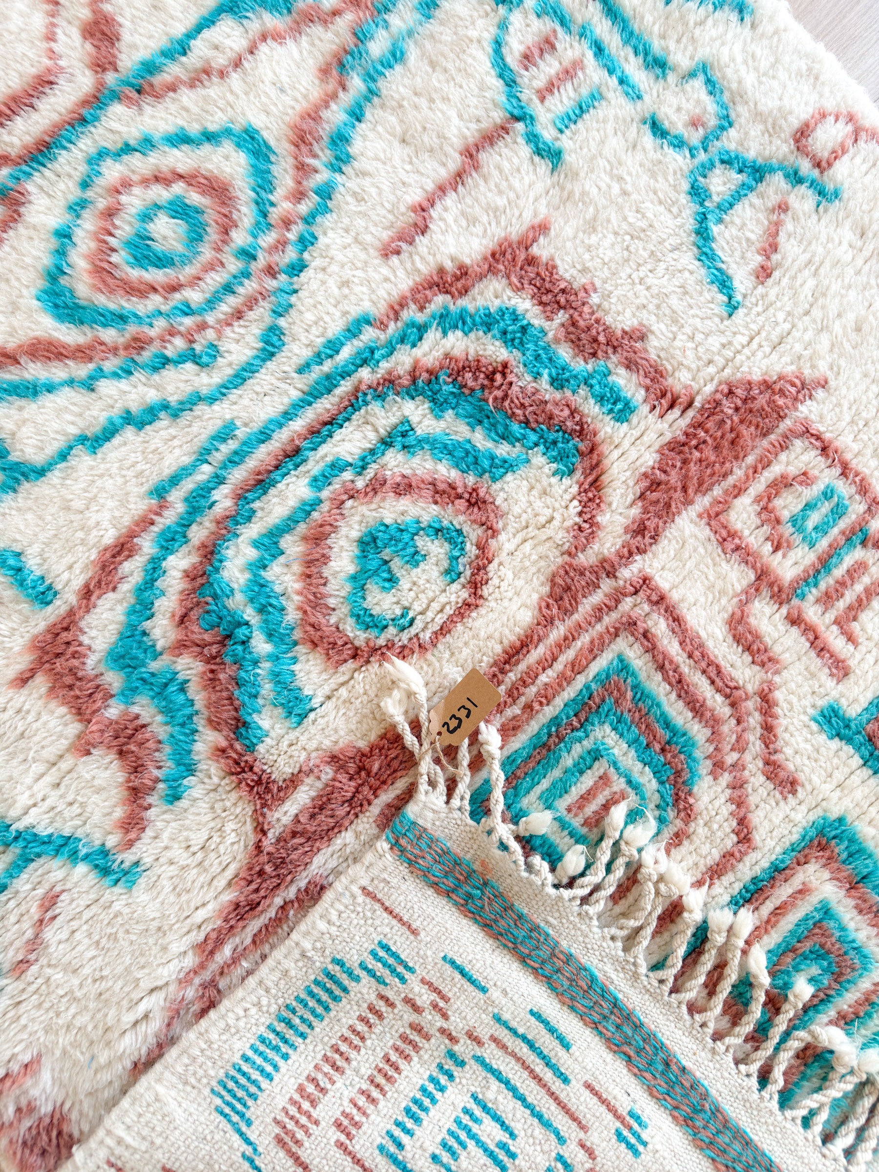 Colorful Berber rug 114 x 172 cm - n°2331