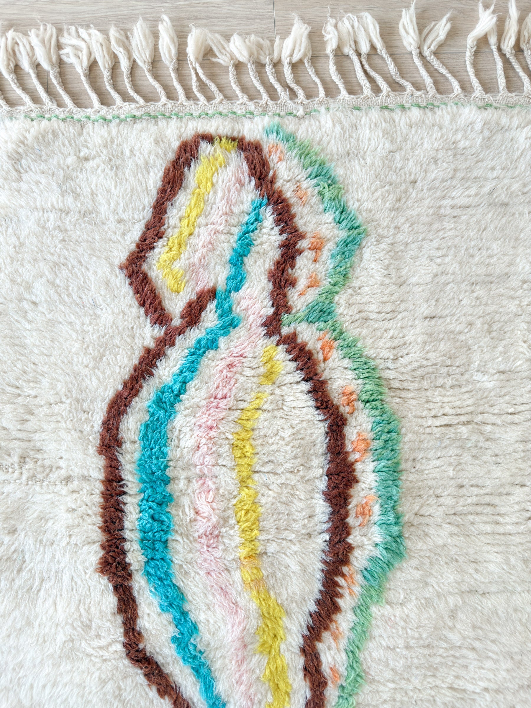 Colorful Berber rug 95 x 180 cm - n°2295