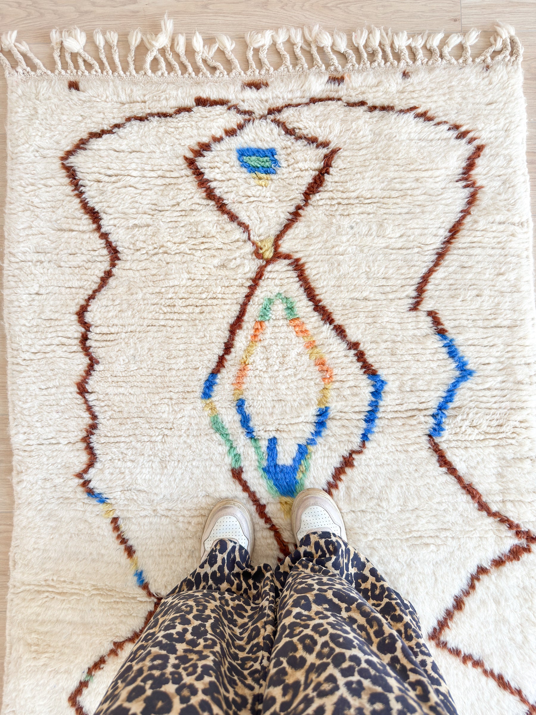 Colorful Berber rug 105 x 168 cm - n°2333