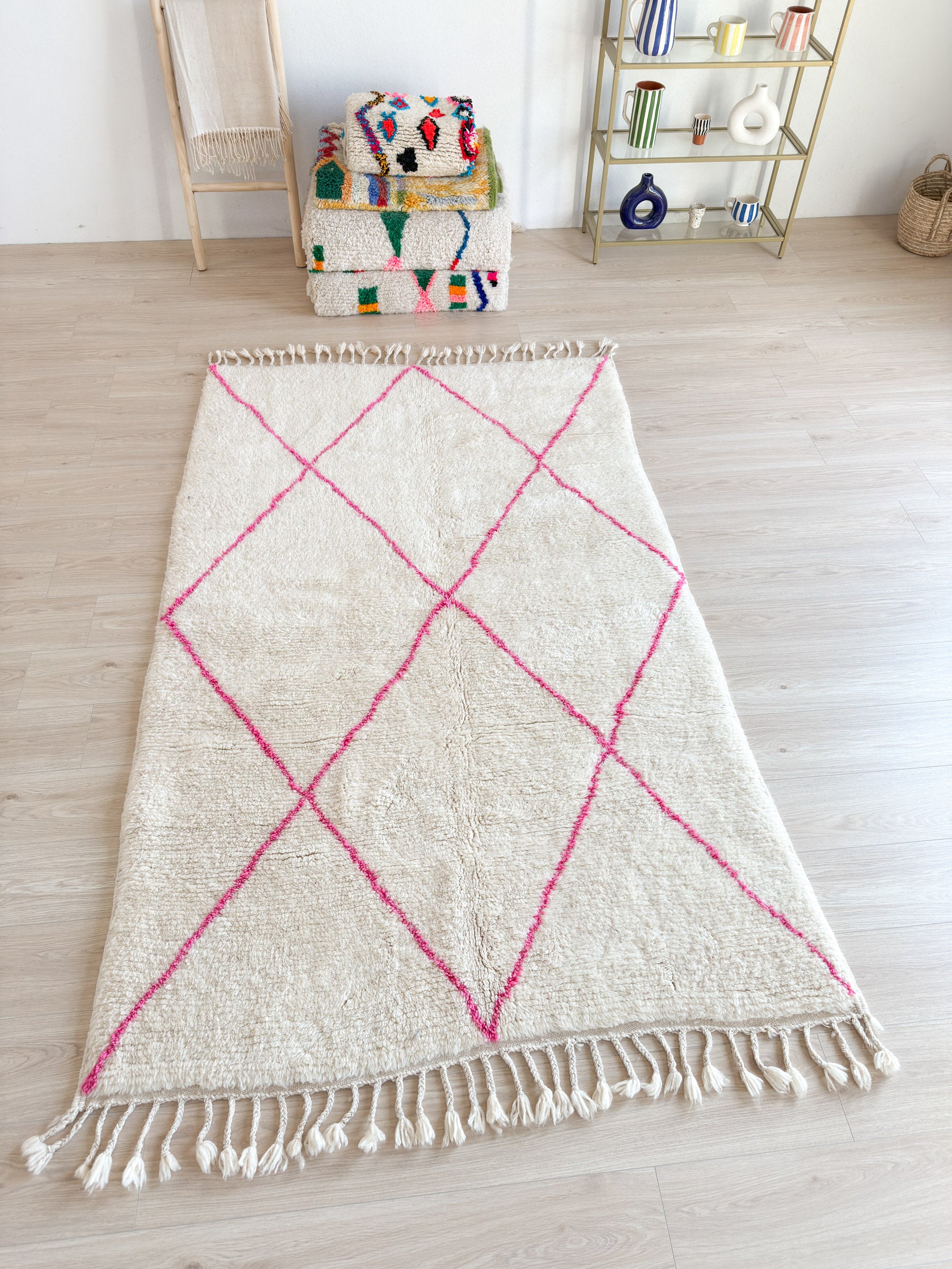 Colorful Berber rug 149 x 263 cm - n°2311
