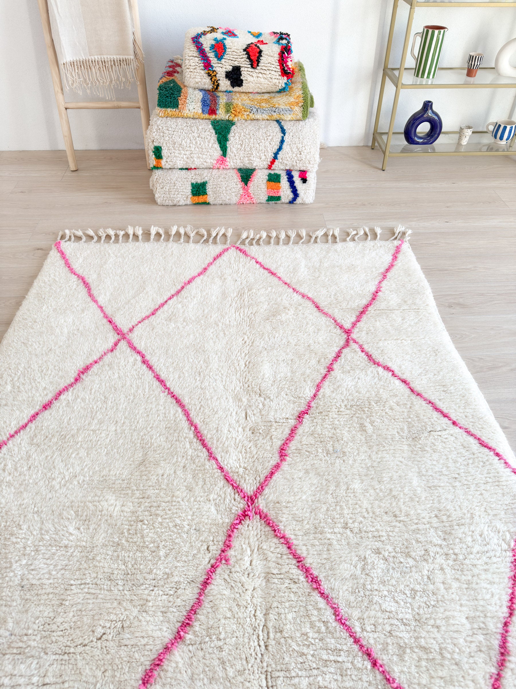 Colorful Berber rug 149 x 263 cm - n°2311