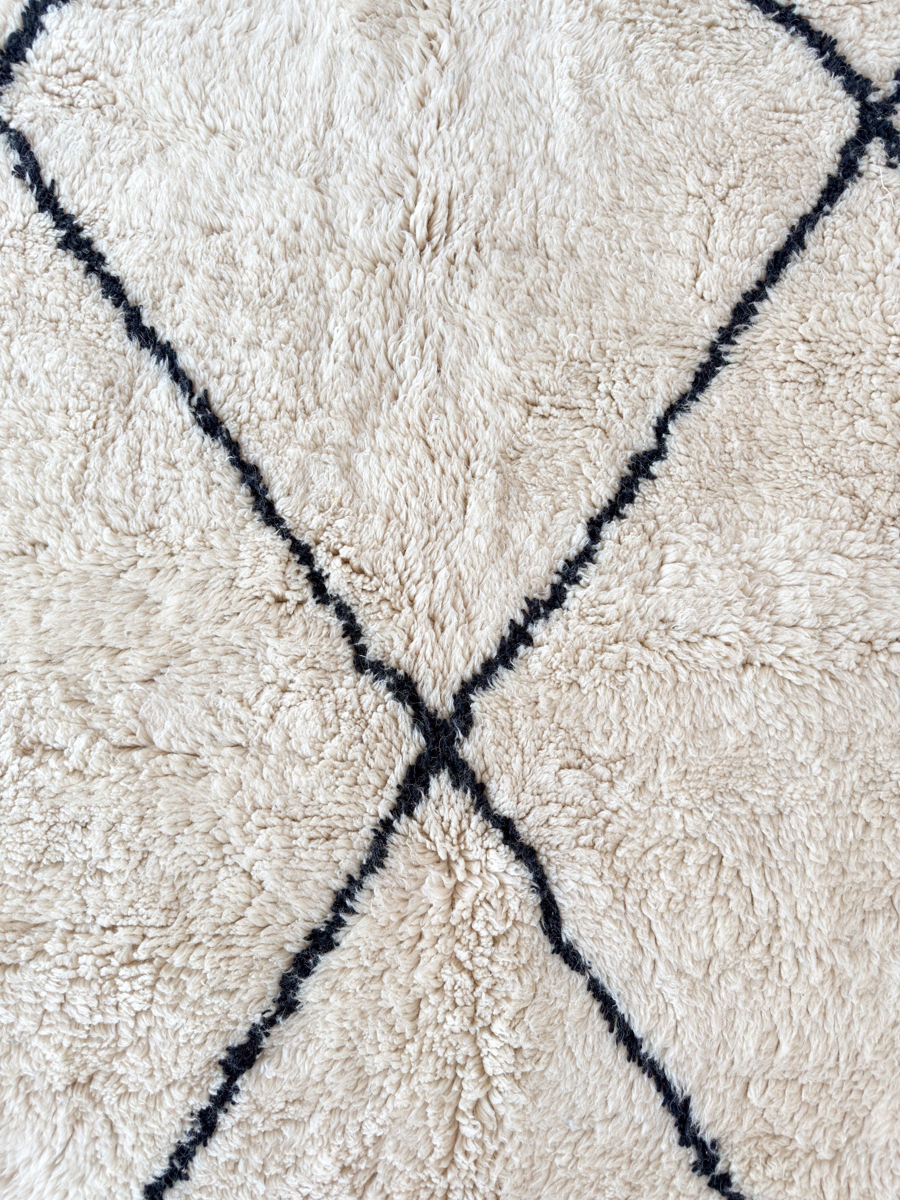 Weißer Berberteppich 197 x 311 cm - Nr. 2340