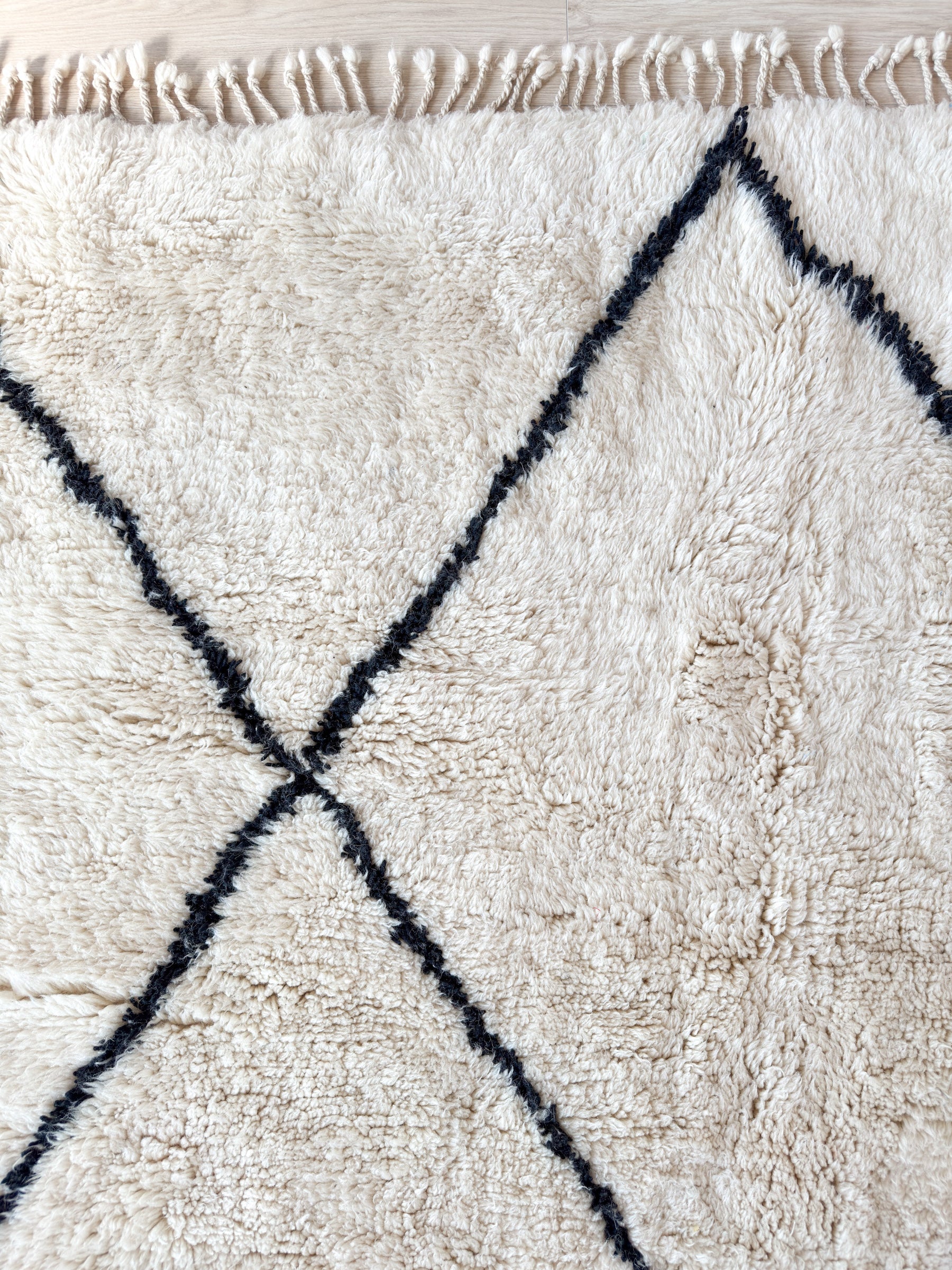 Weißer Berberteppich 197 x 311 cm - Nr. 2340