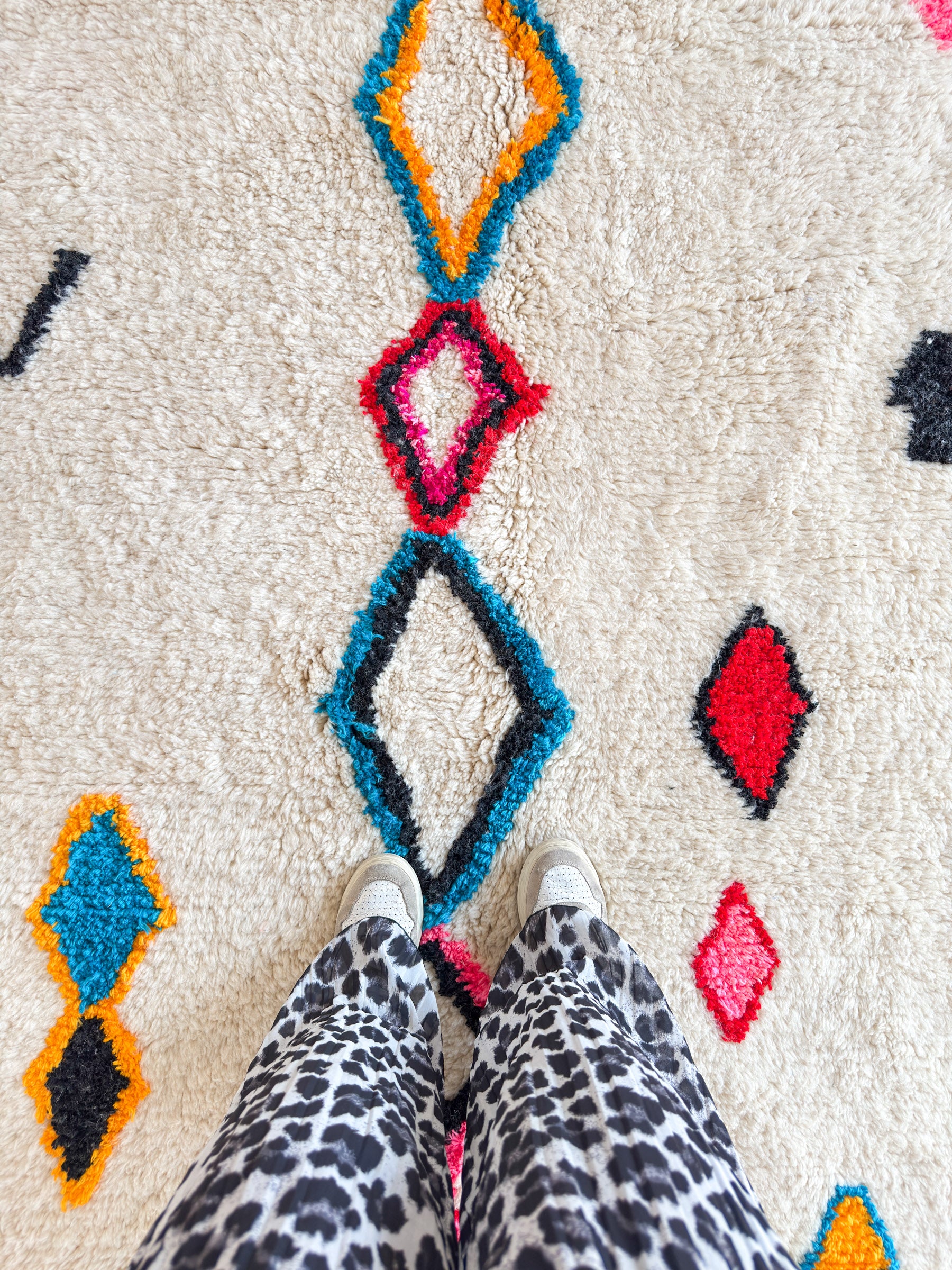 Colorful Berber rug 261 x 355 cm - no. 2342