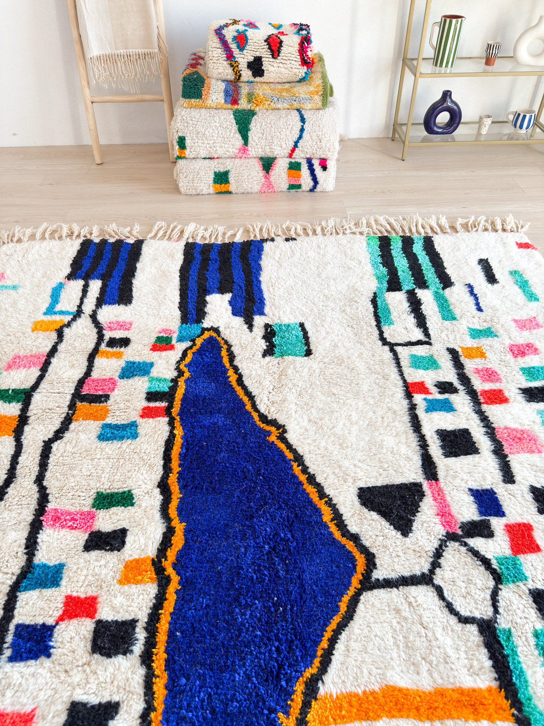 Colorful Berber rug 218 x 311 cm - n°2277