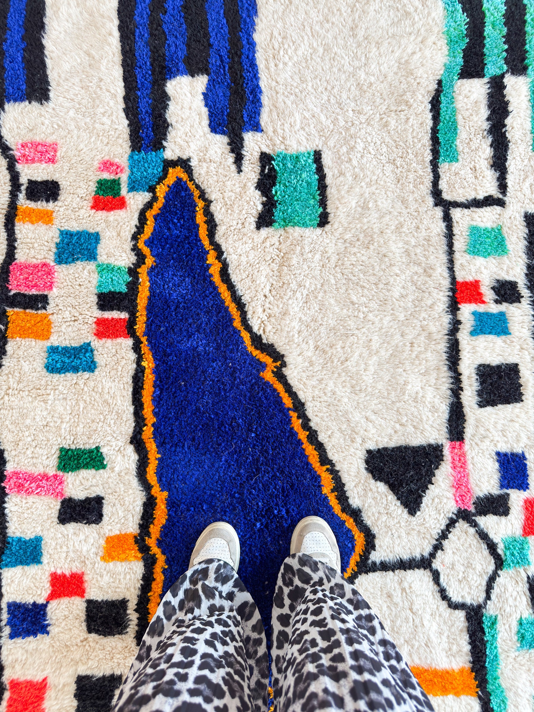 Colorful Berber carpet - n°1307