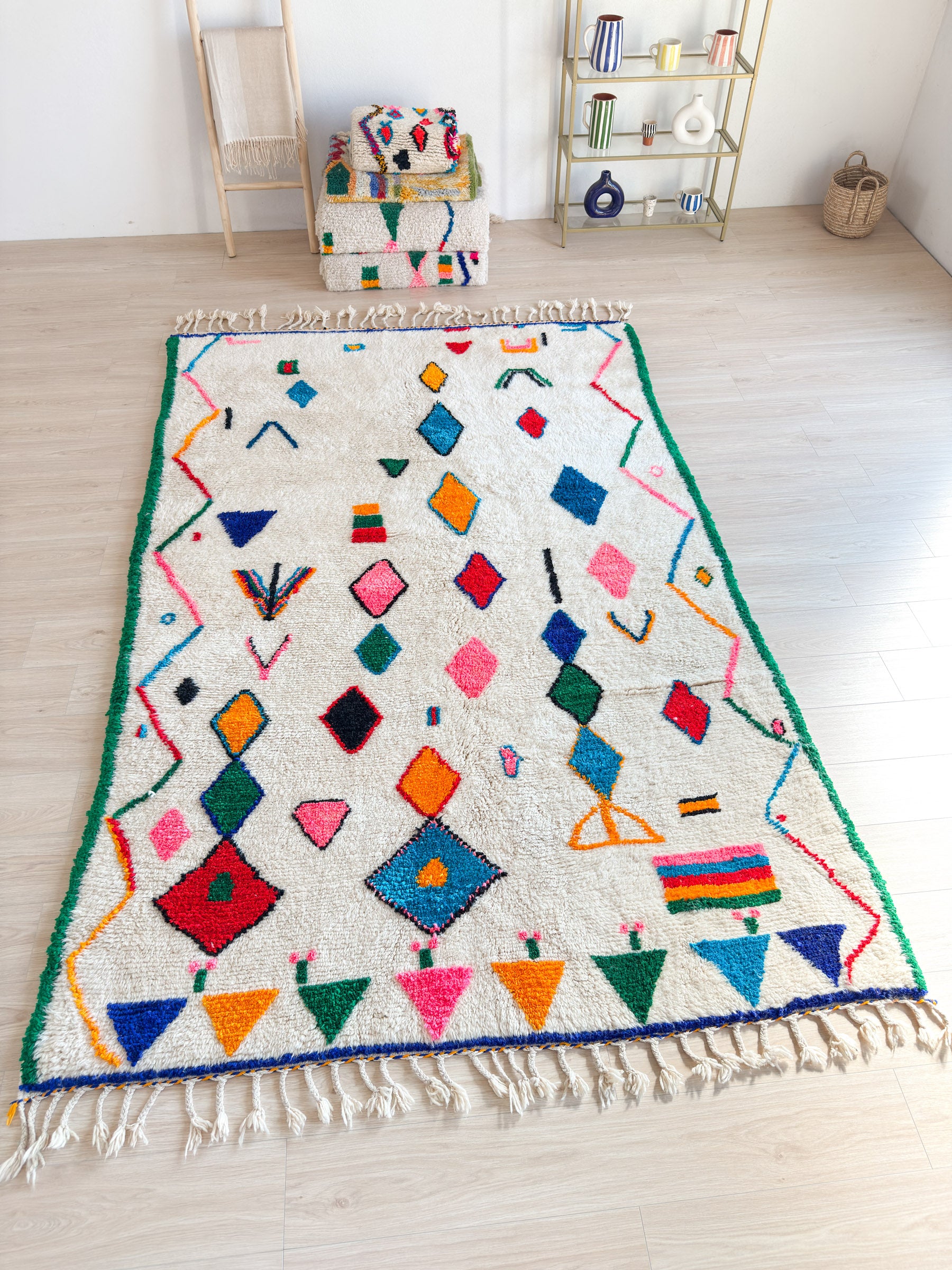 Colorful Berber carpet - n°2283
