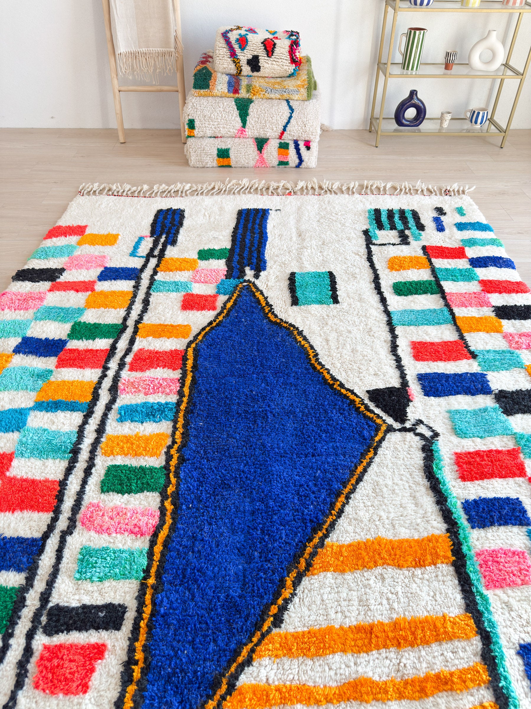 Colorful Berber rug 213 x 331 cm - n°2304
