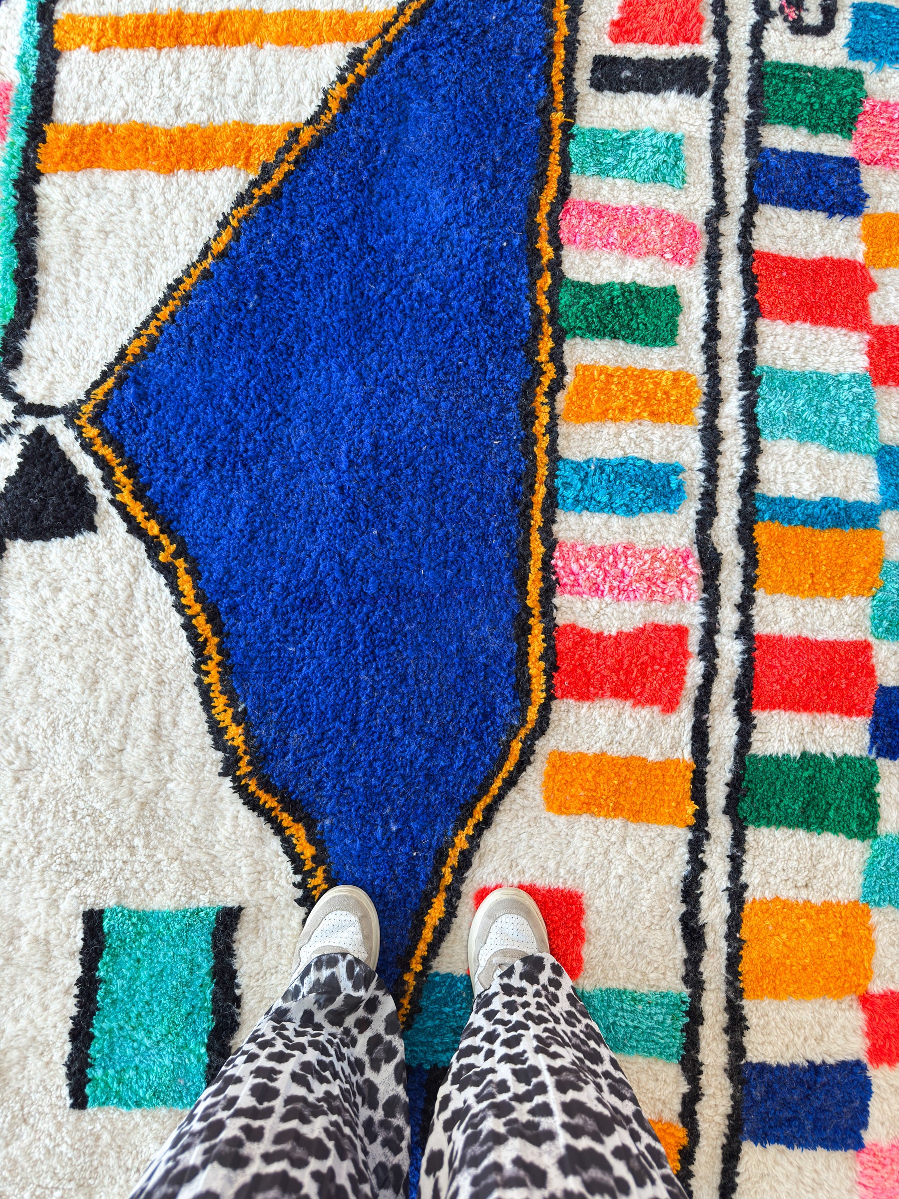 Bunter Berberteppich 213 x 331 cm - Nr. 2304