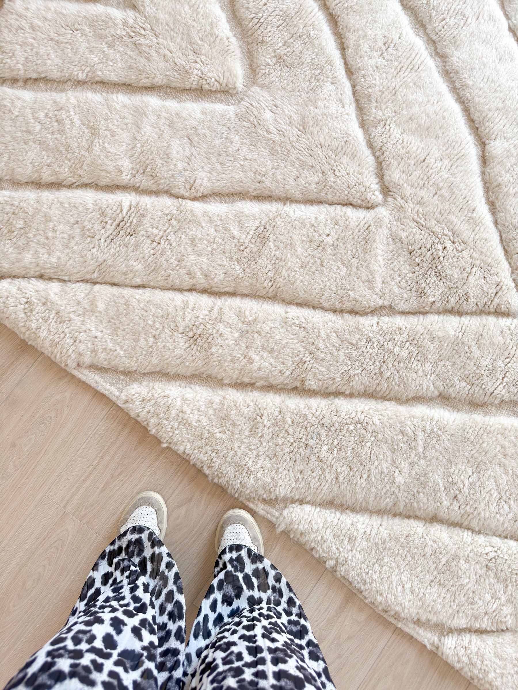 Weißer Berberteppich - Nr. 2297