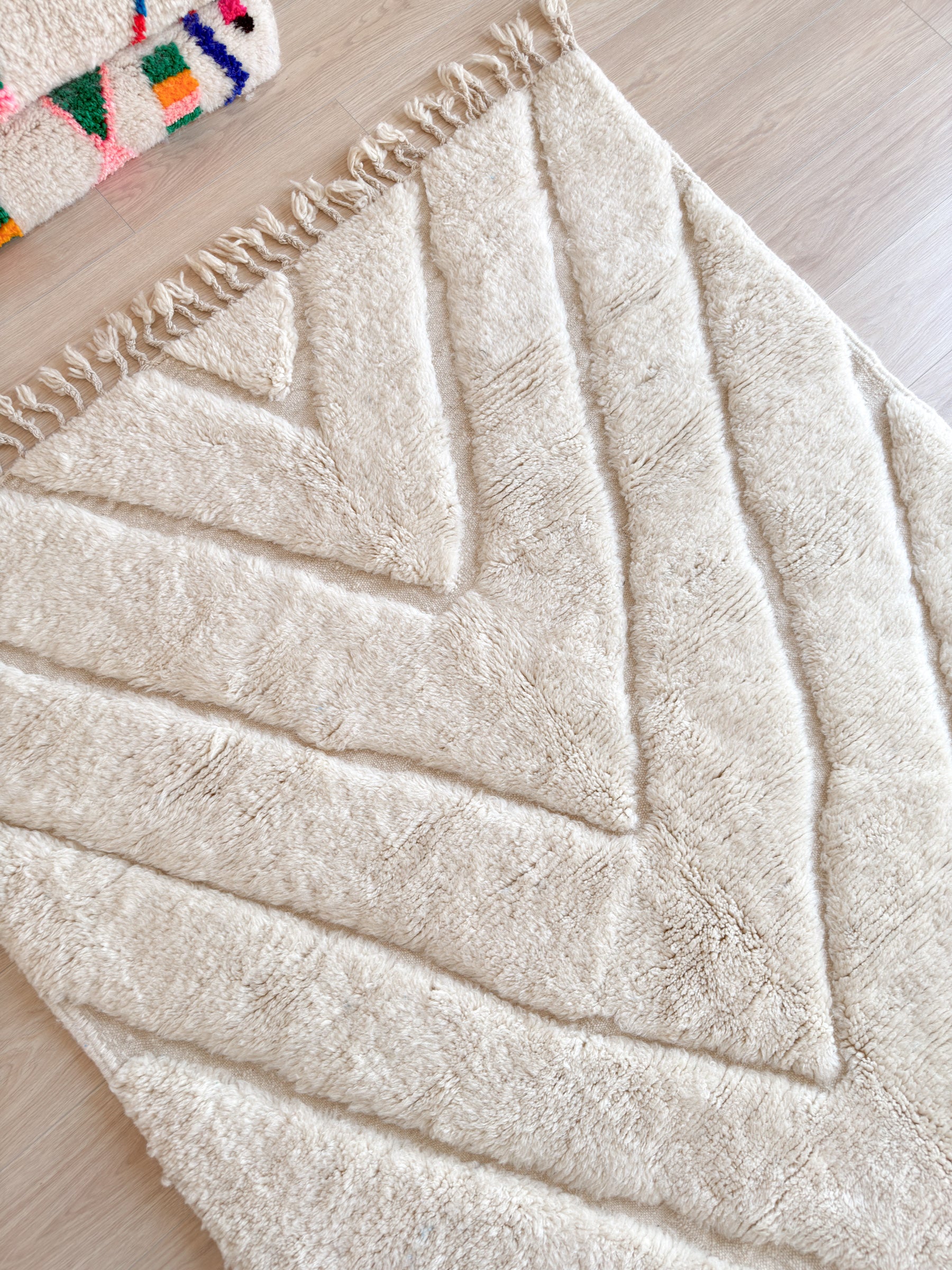 Weißer Berberteppich - Nr. 2297