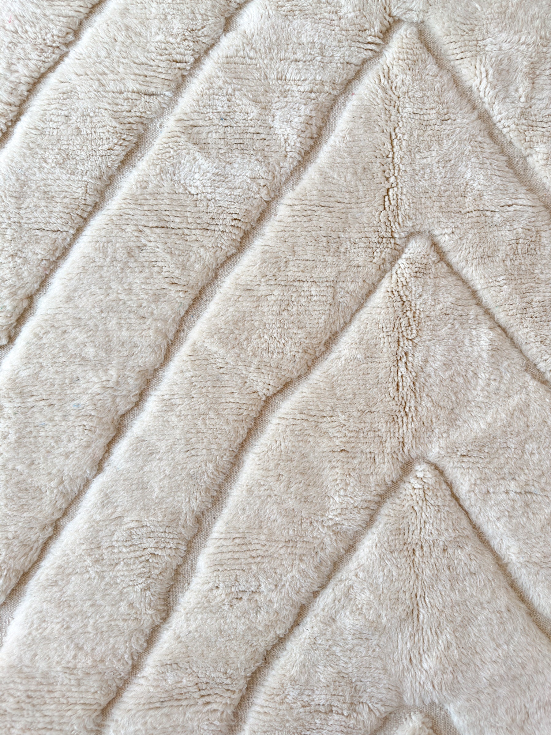 Weißer Berberteppich - Nr. 2297