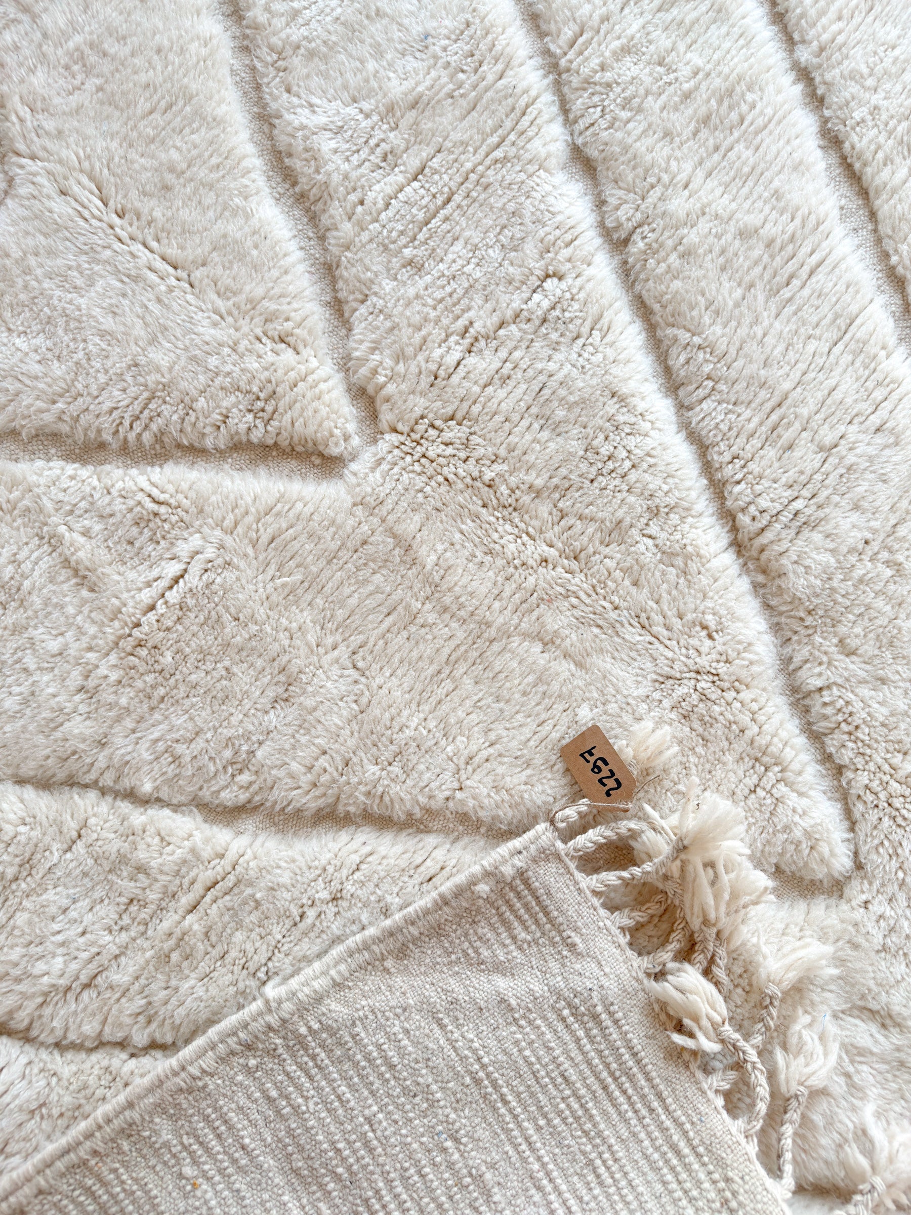 Weißer Berberteppich - Nr. 2297