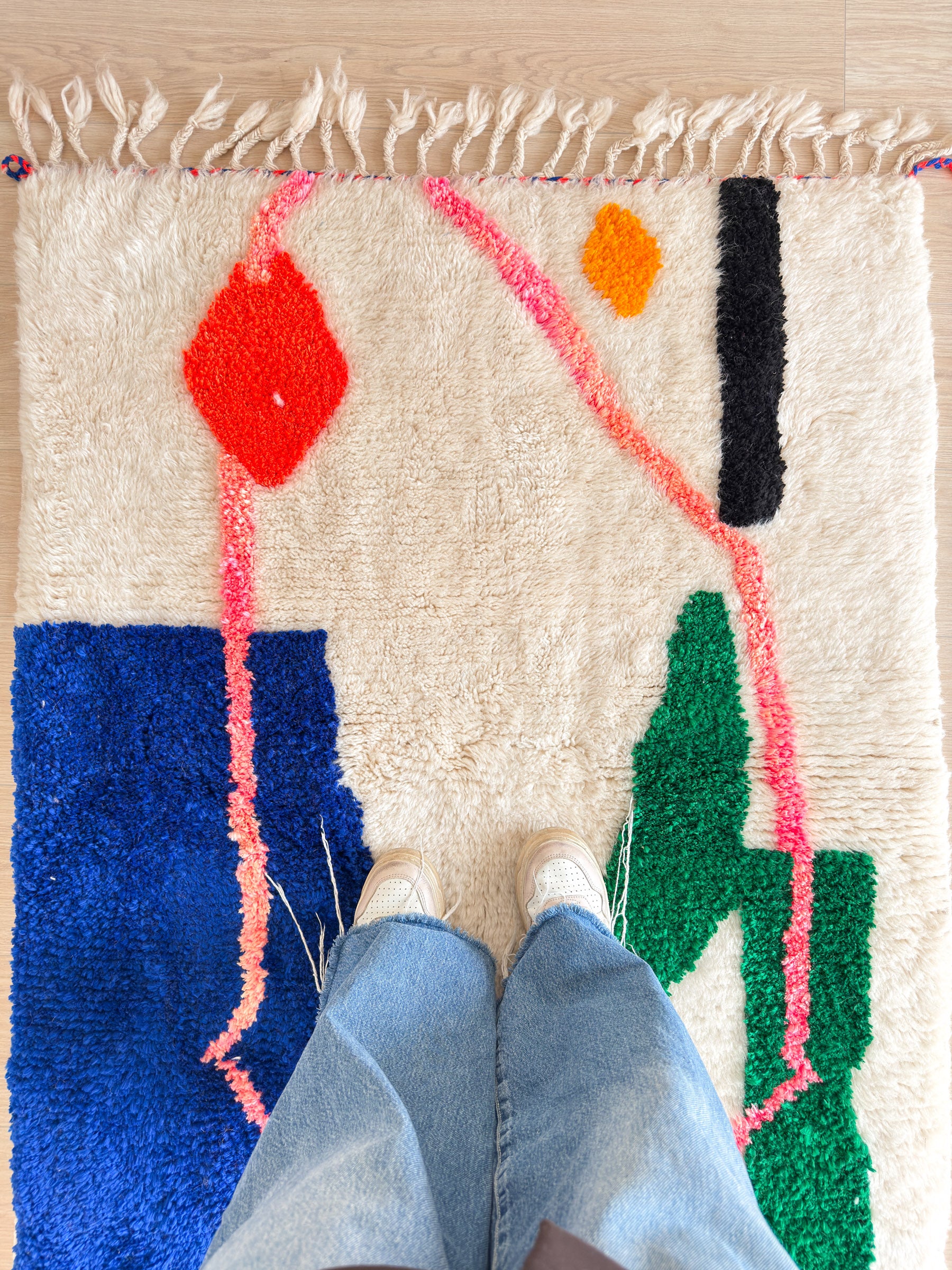 Colorful Berber rug 103 x 155 cm - No. 2401