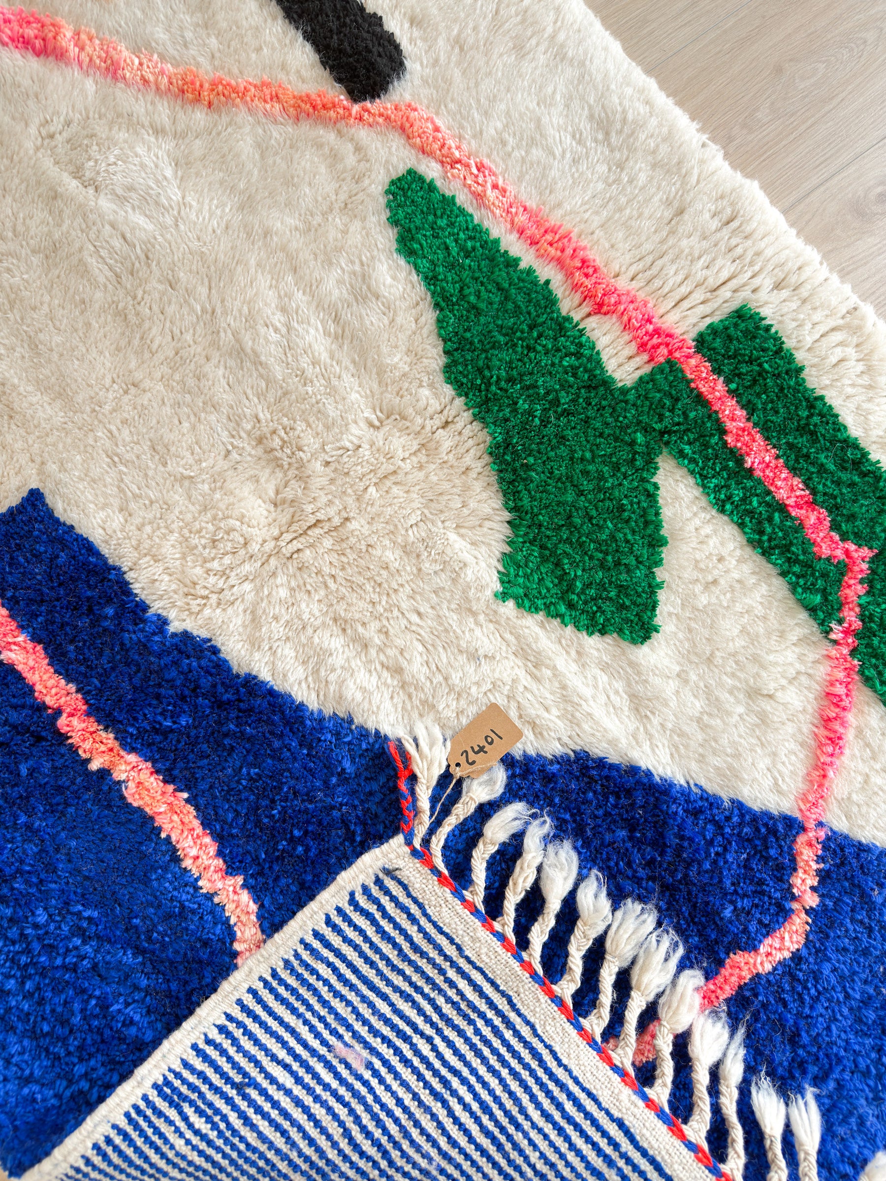 Colorful Berber rug 103 x 155 cm - No. 2401