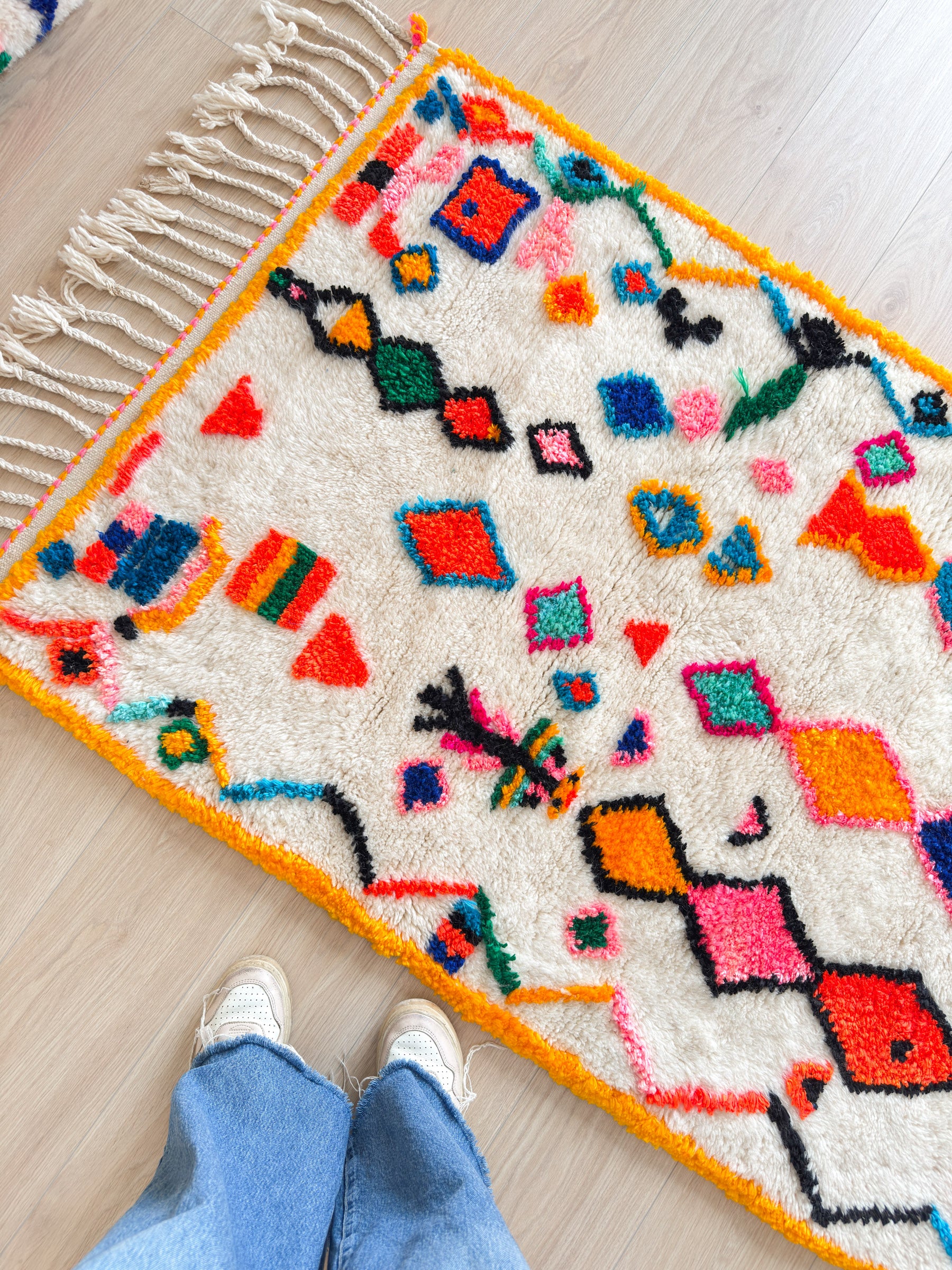 Colorful Berber rug 100 x 170 cm - No. 2386