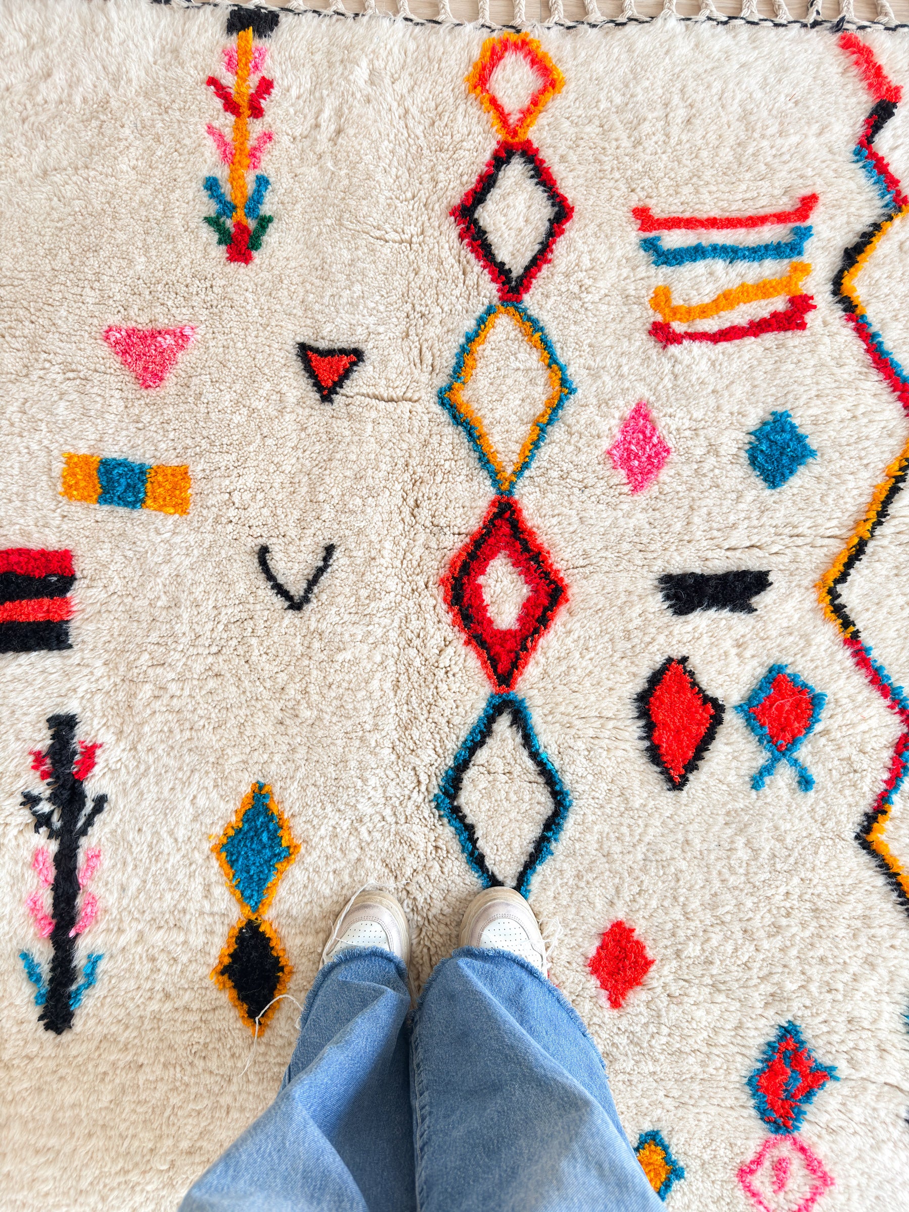 Tapis berbère coloré 151 x 235 cm - n°2353