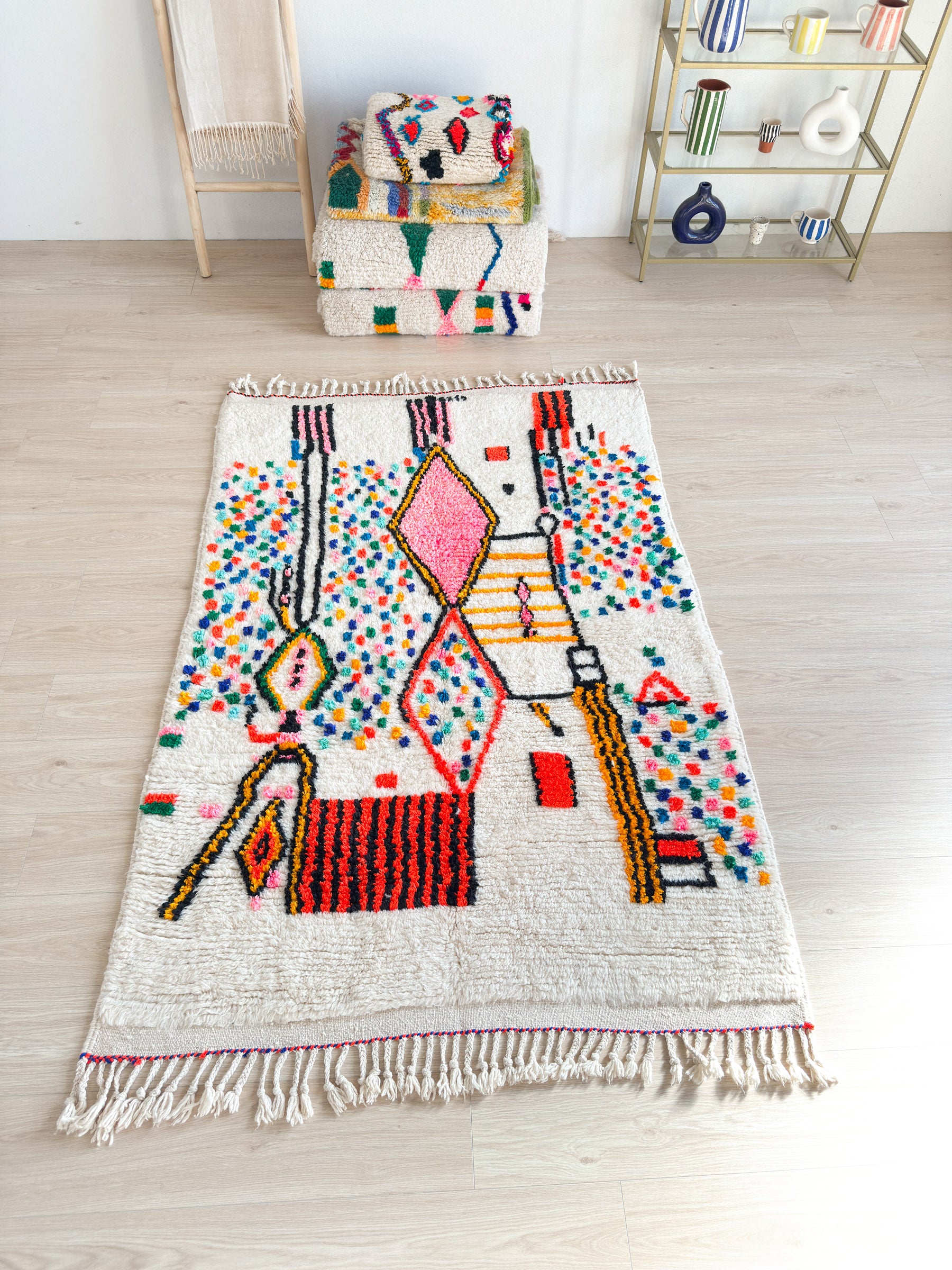 Tapis berbère coloré 137 x 218 cm - n°2400