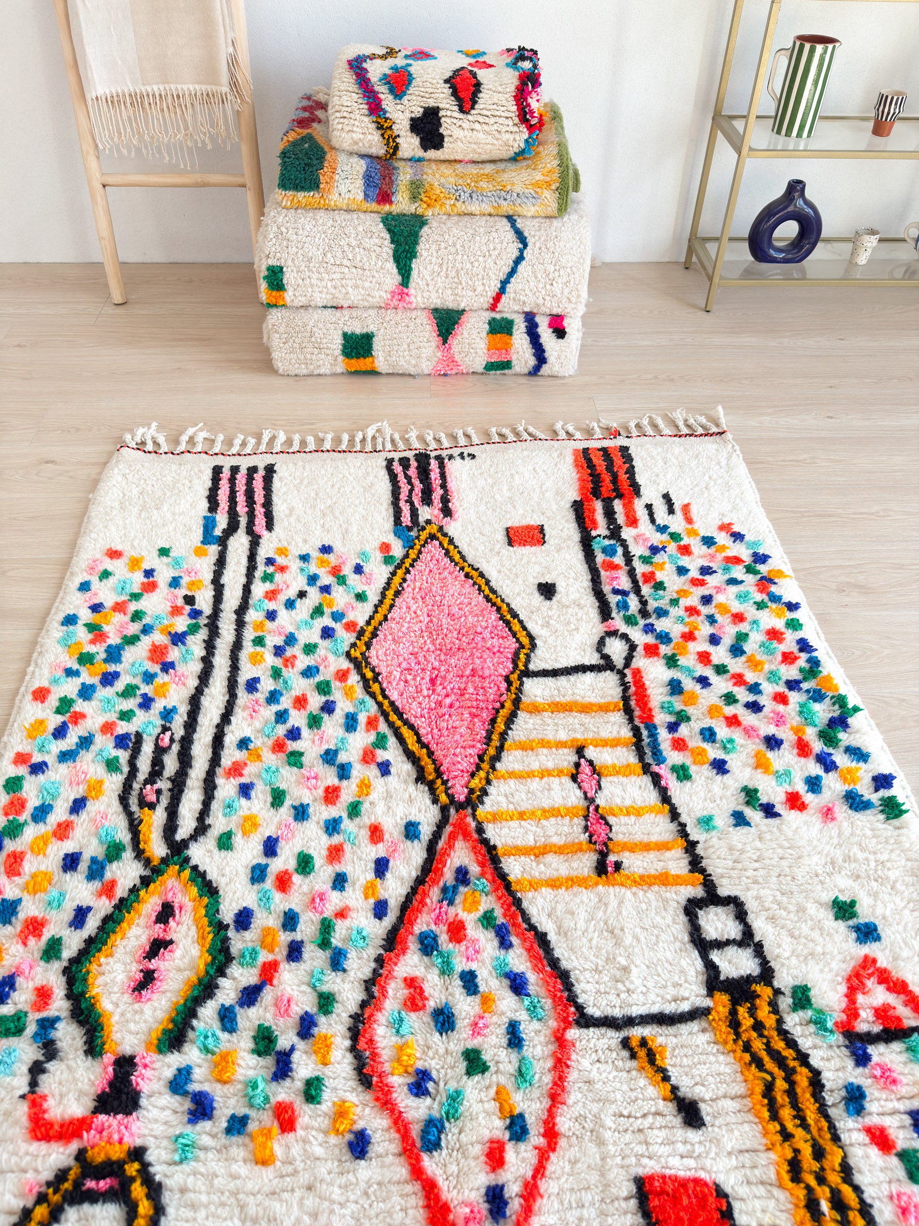 Tapis berbère coloré 137 x 218 cm - n°2400