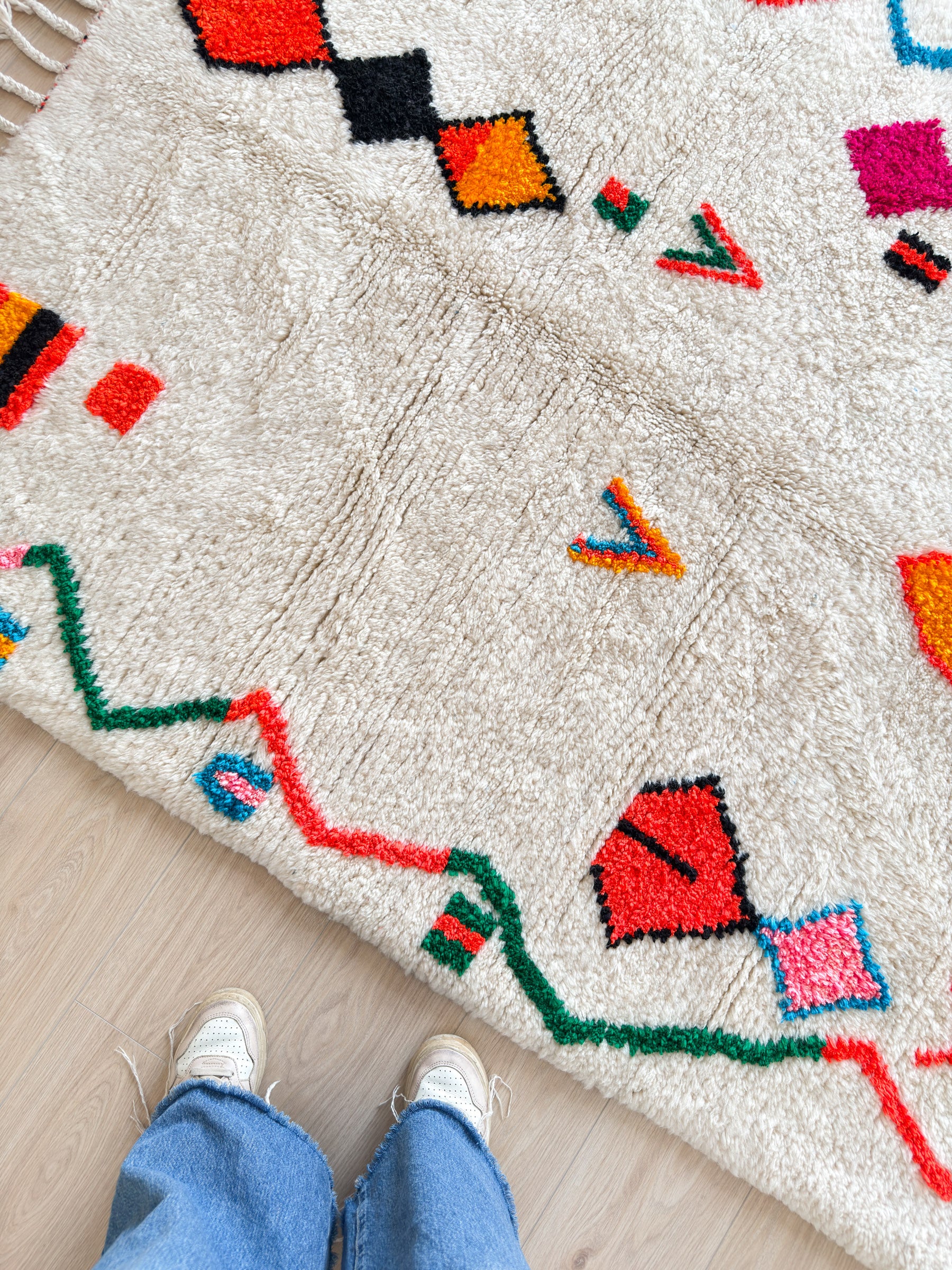 Tapis berbère coloré 150 x 223 cm - n°2379