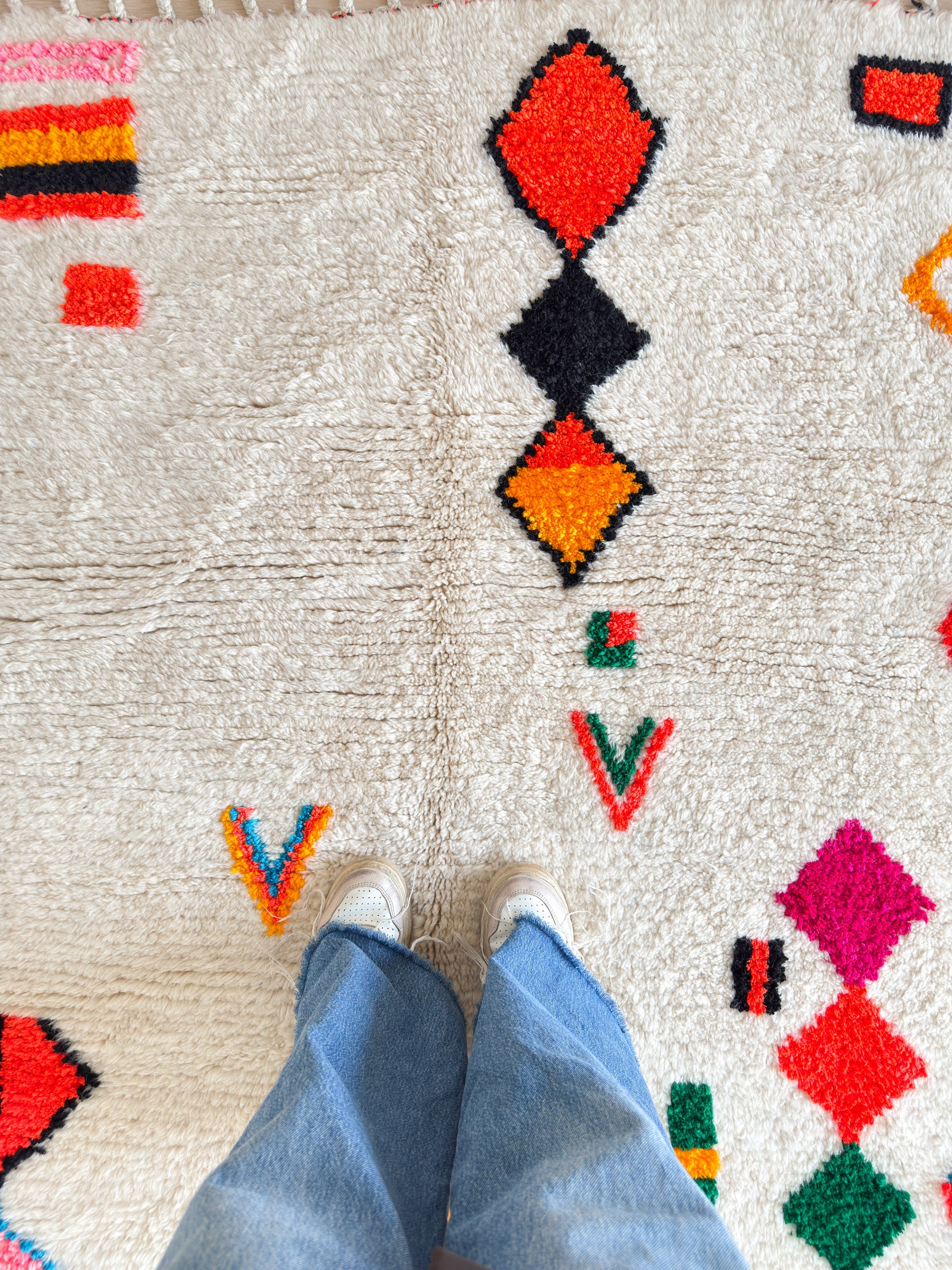 Tapis berbère coloré 150 x 223 cm - n°2379