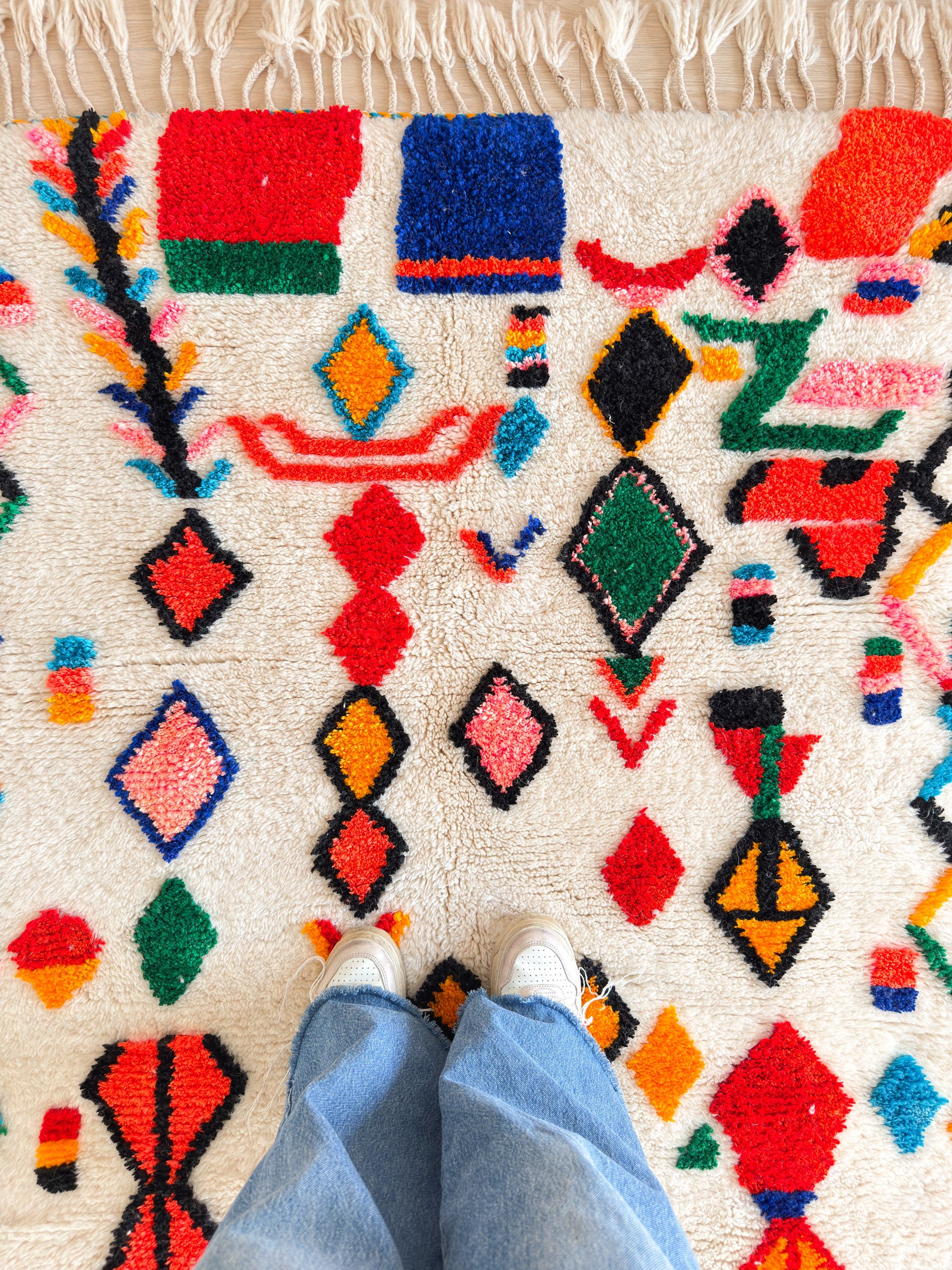 Colorful Berber rug 123 x 210 cm - No. 2375