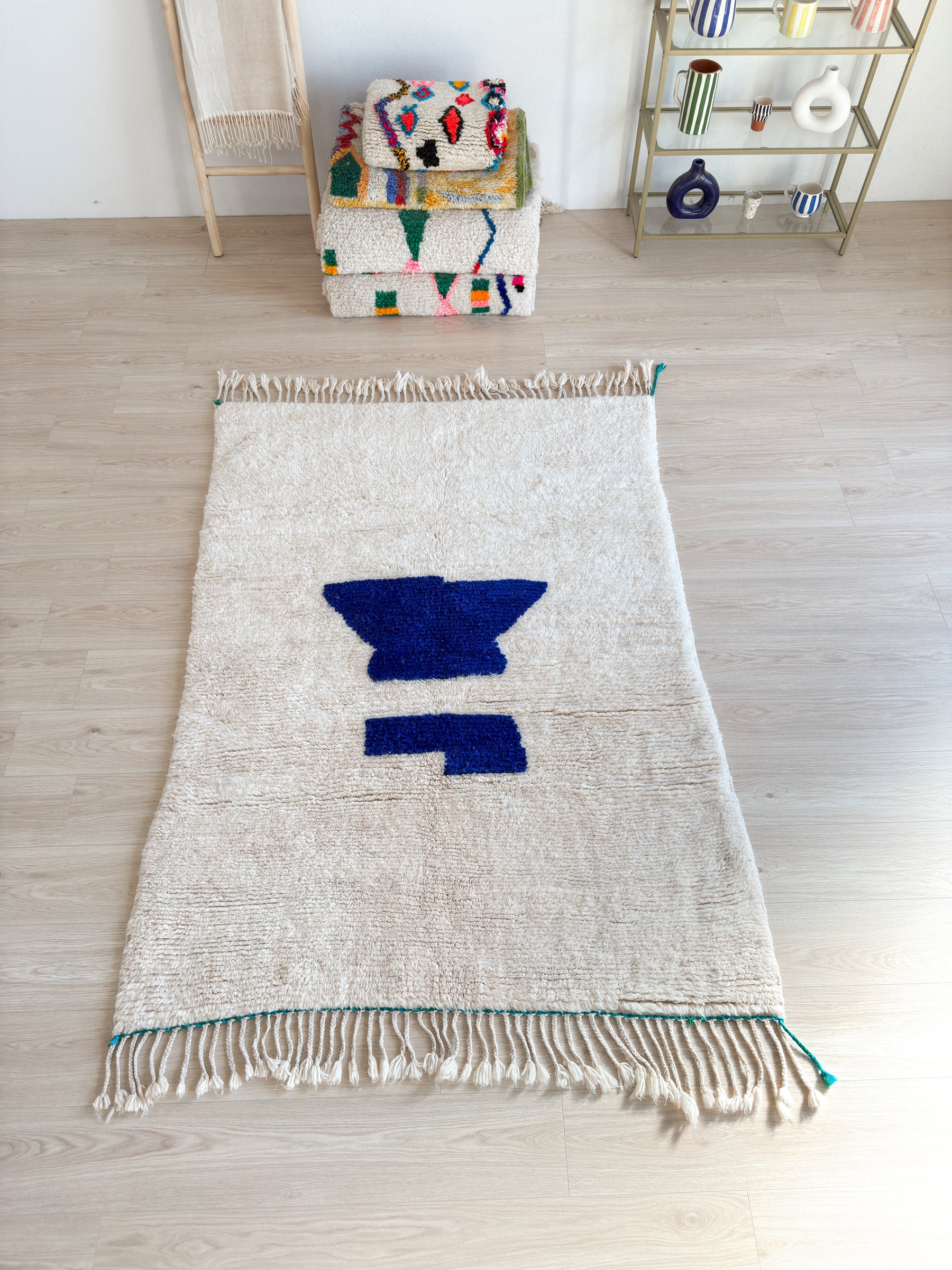 Colorful Berber rug 145 x 216 cm - No. 2394