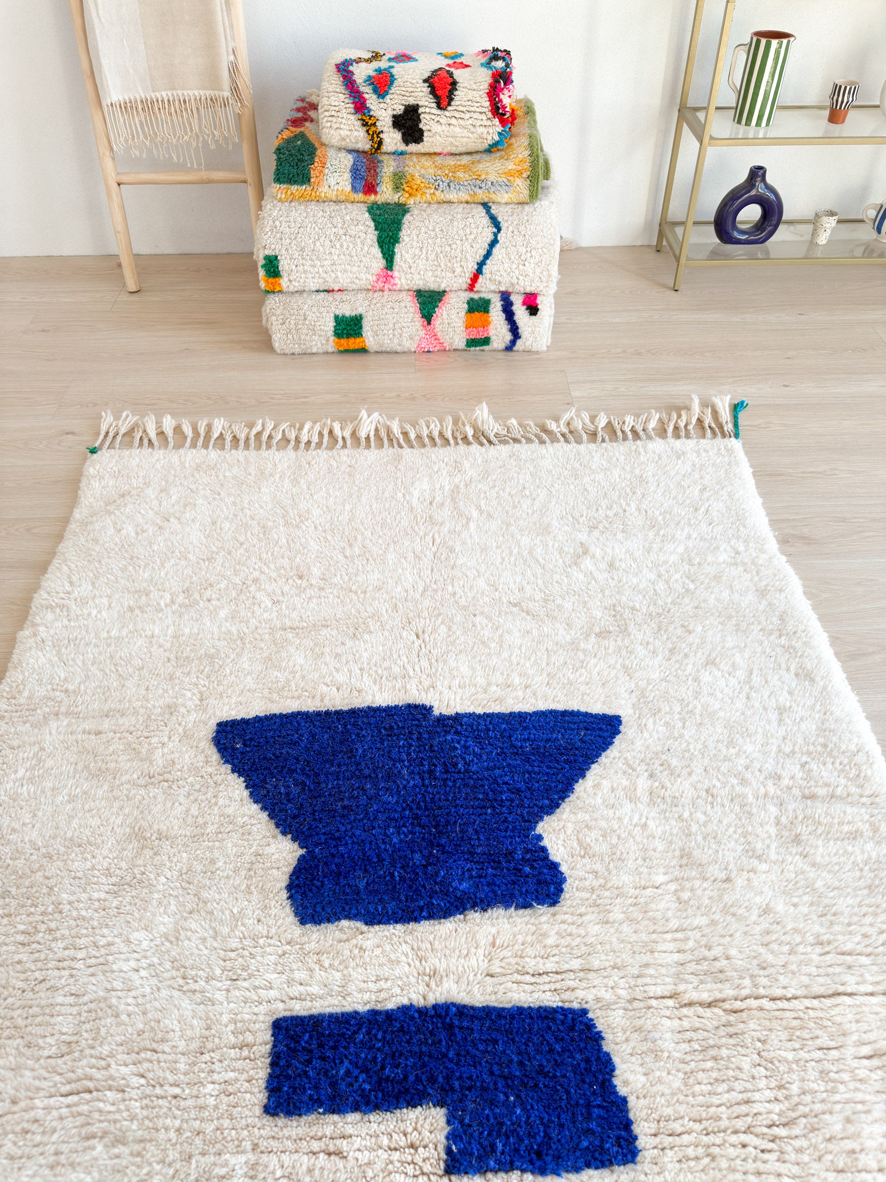 Colorful Berber rug 145 x 216 cm - No. 2394