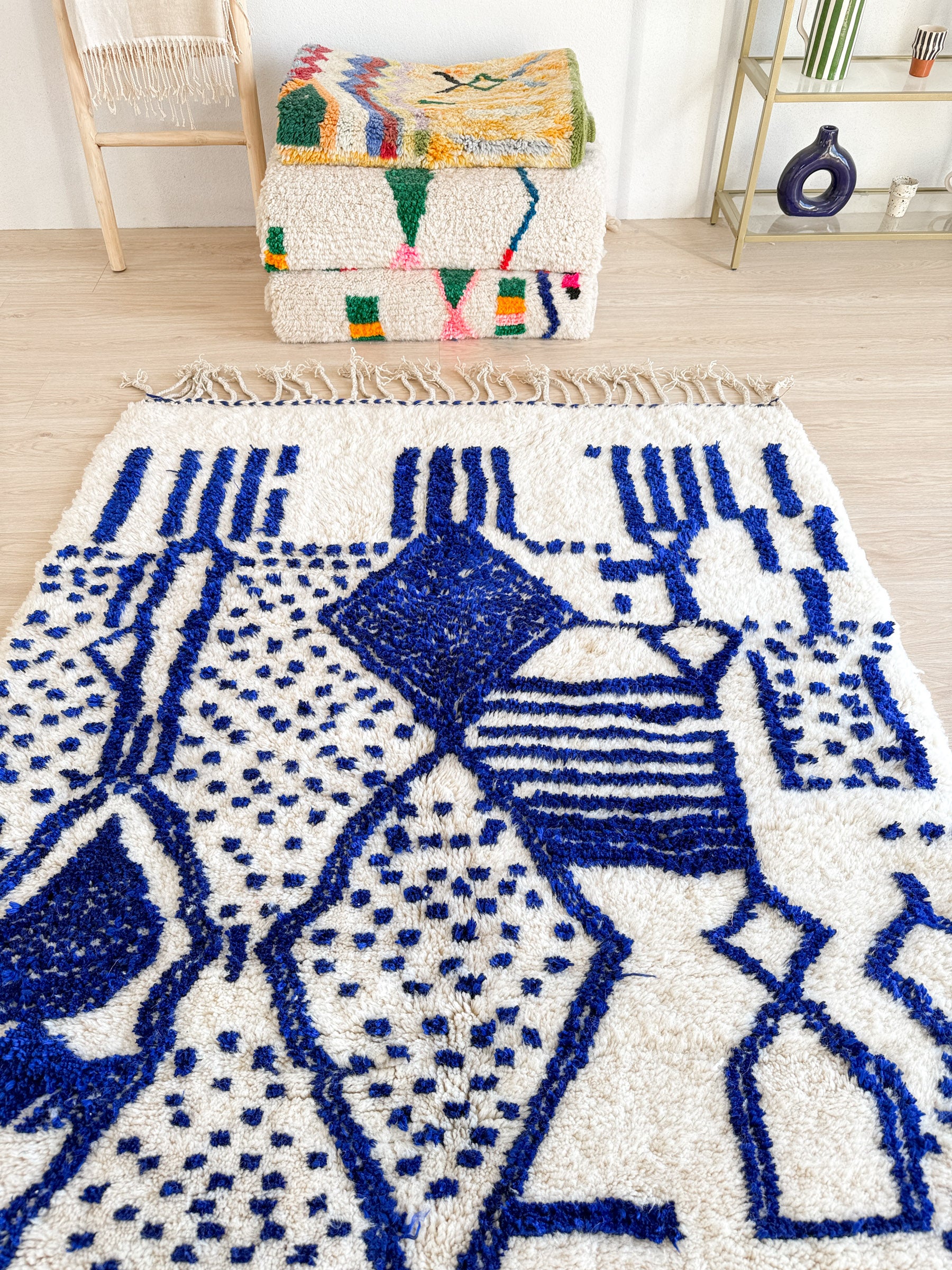 Kleurrijk Berber tapijt 144 x 235 cm - n°2431