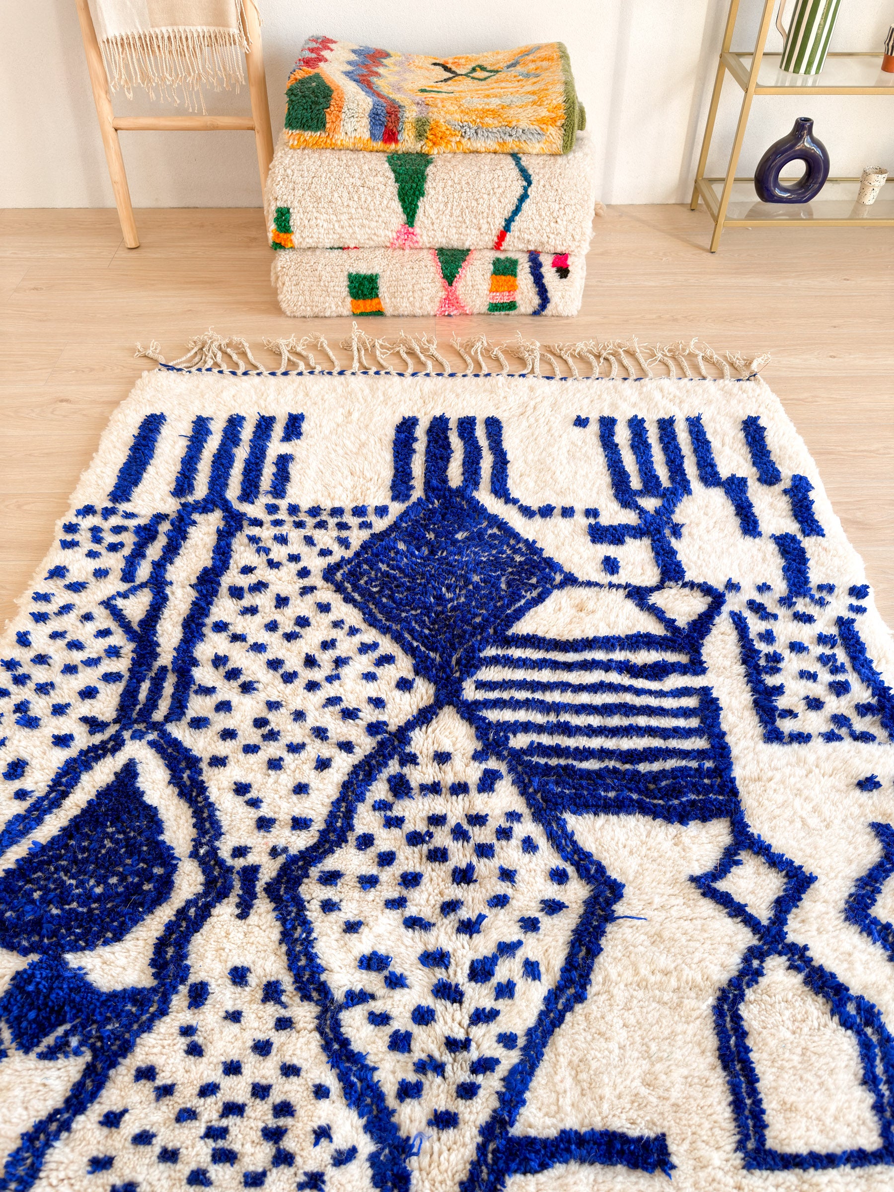 Kleurrijk Berber tapijt 144 x 235 cm - n°2431