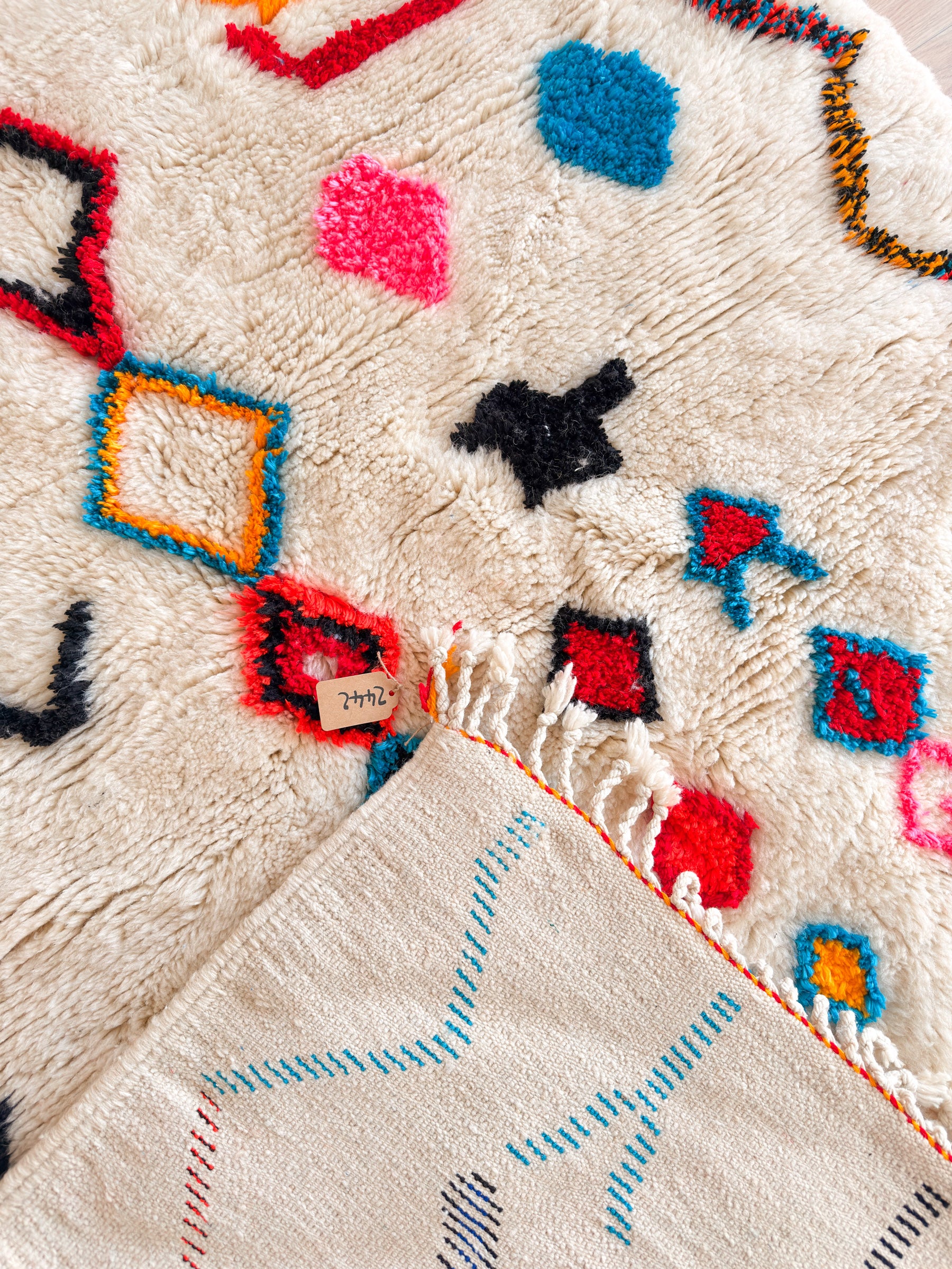 Bunter Berberteppich 150 x 217 cm - Nr. 2442