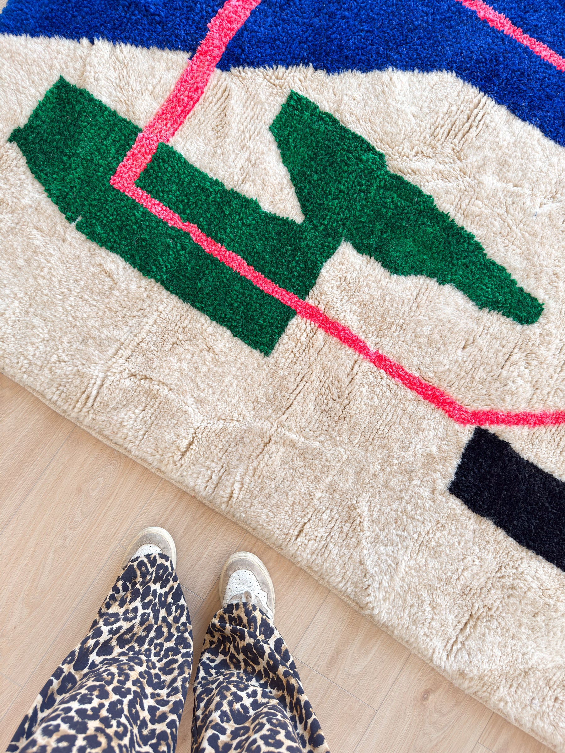 Bunter Berberteppich 156 x 220 cm - Nr. 2448