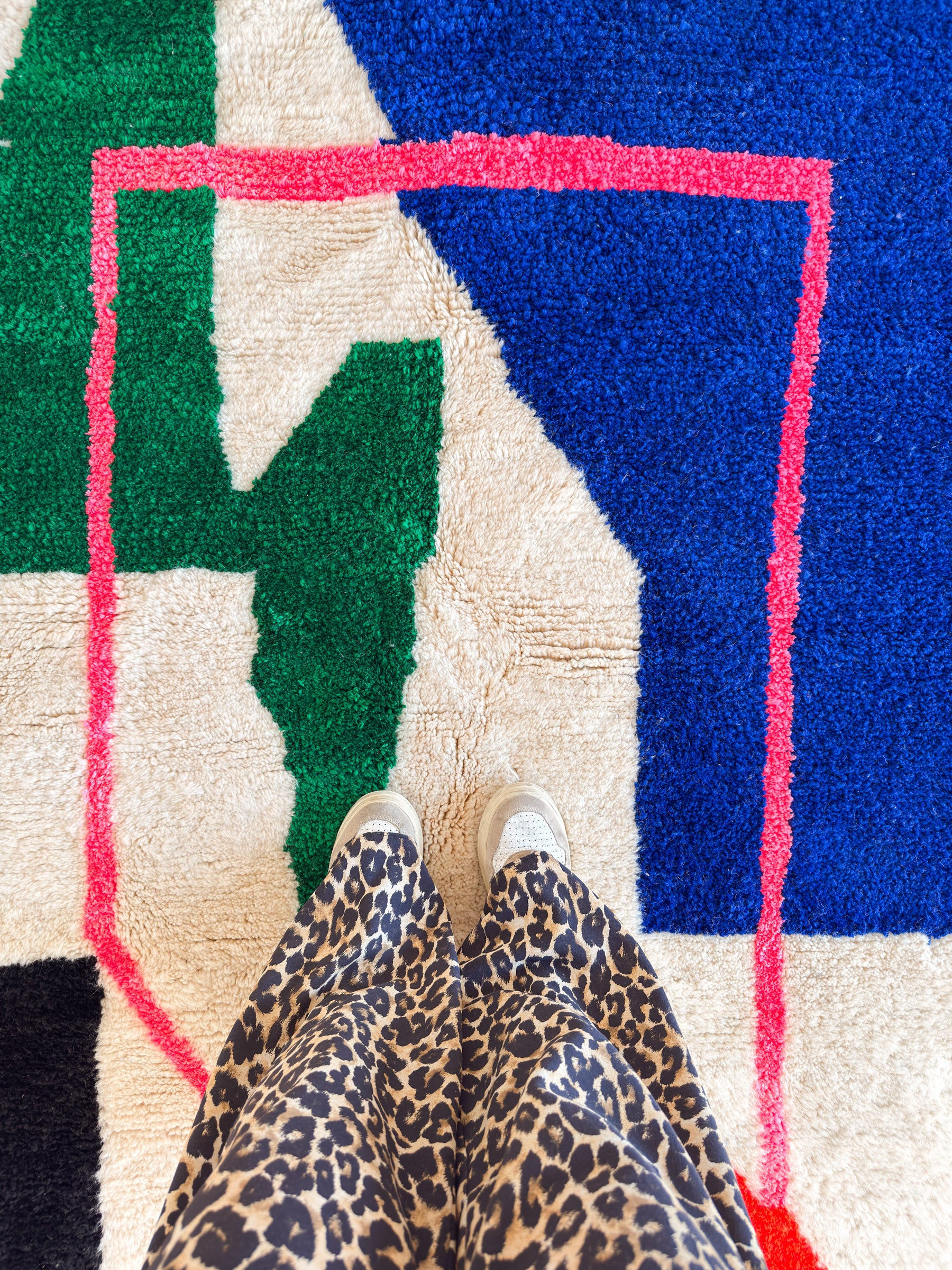 Bunter Berberteppich 156 x 220 cm - Nr. 2448