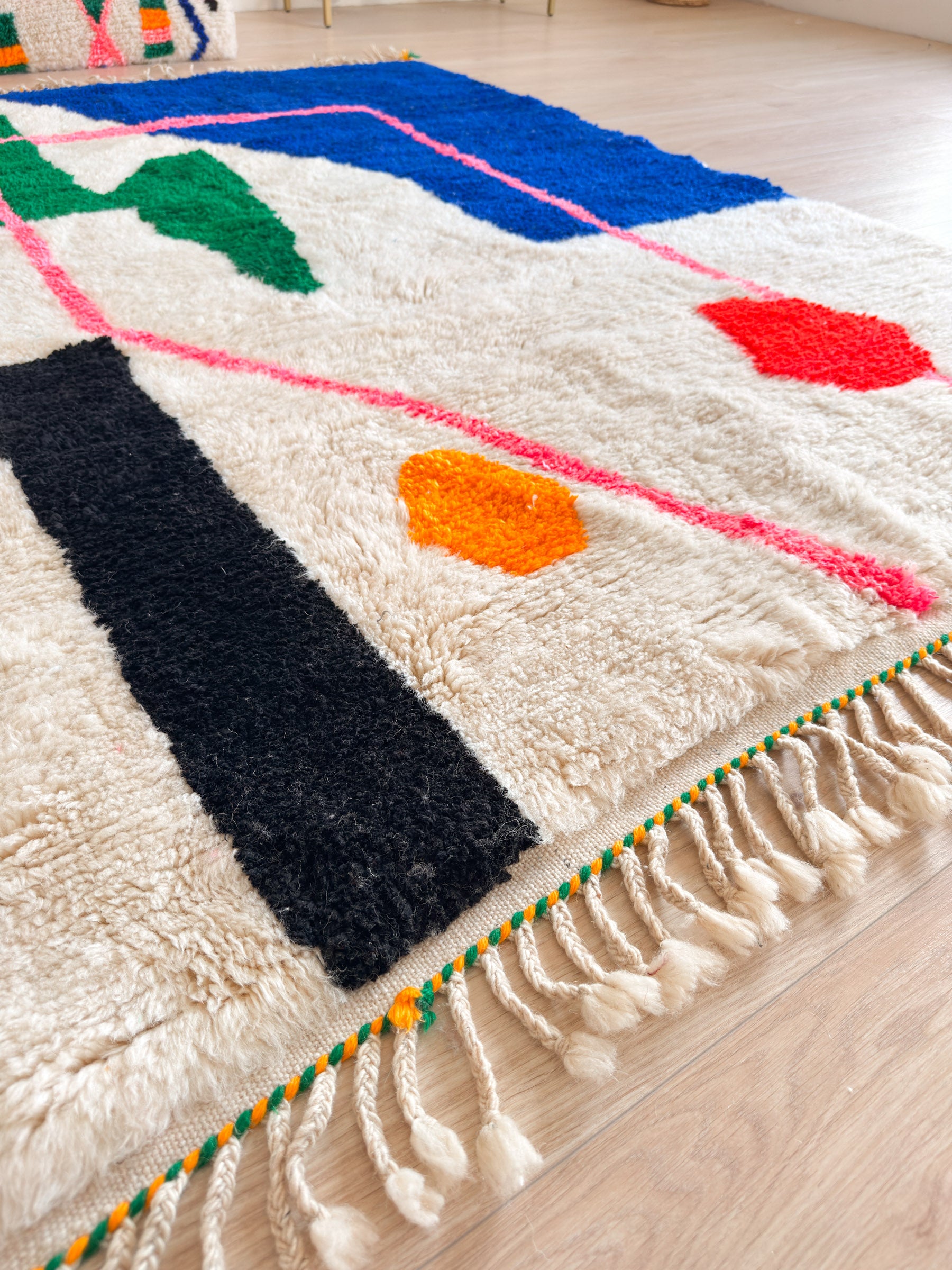 Bunter Berberteppich 156 x 220 cm - Nr. 2448