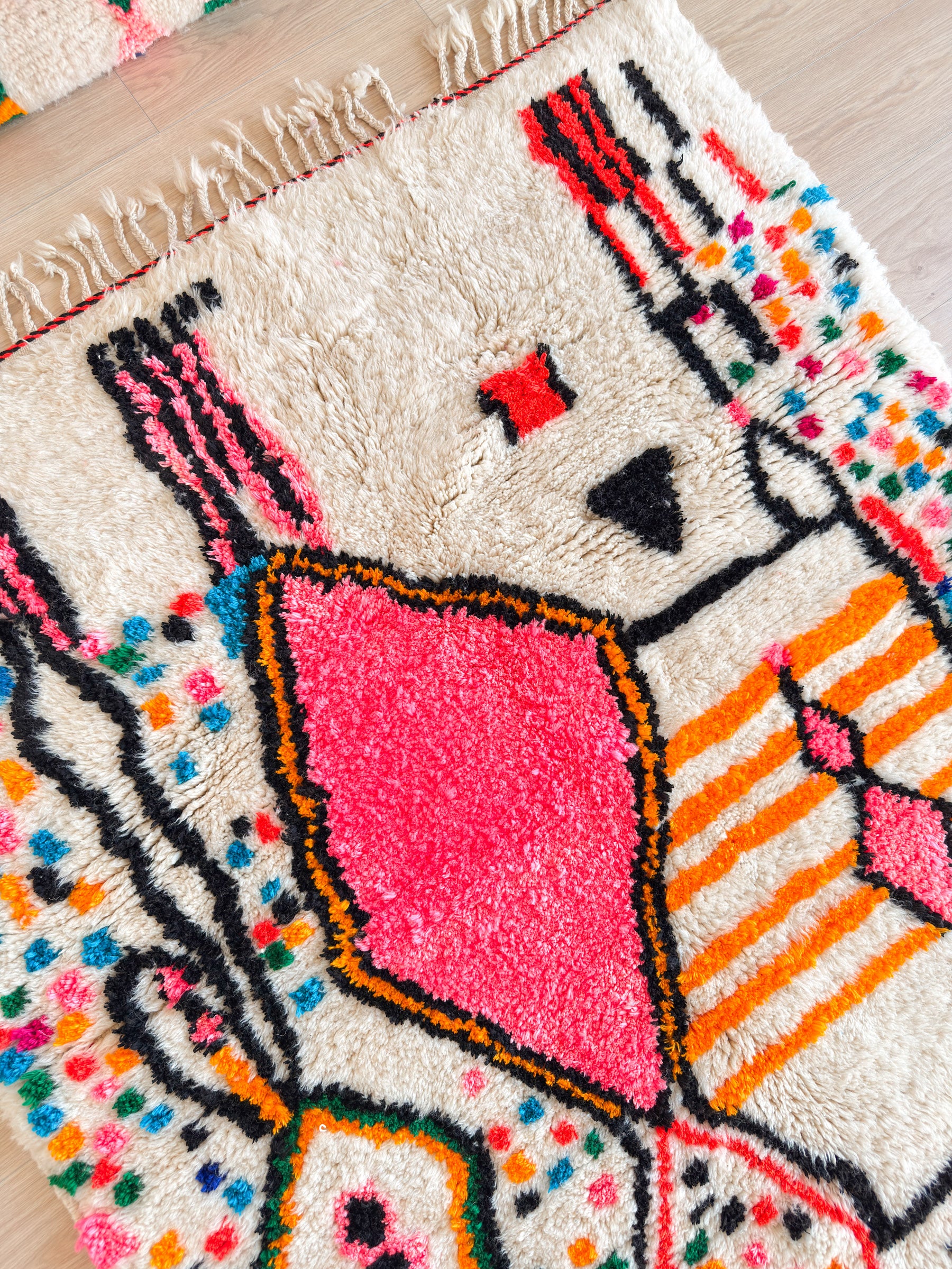 Bunter Berberteppich 148 x 225 cm - Nr. 2415