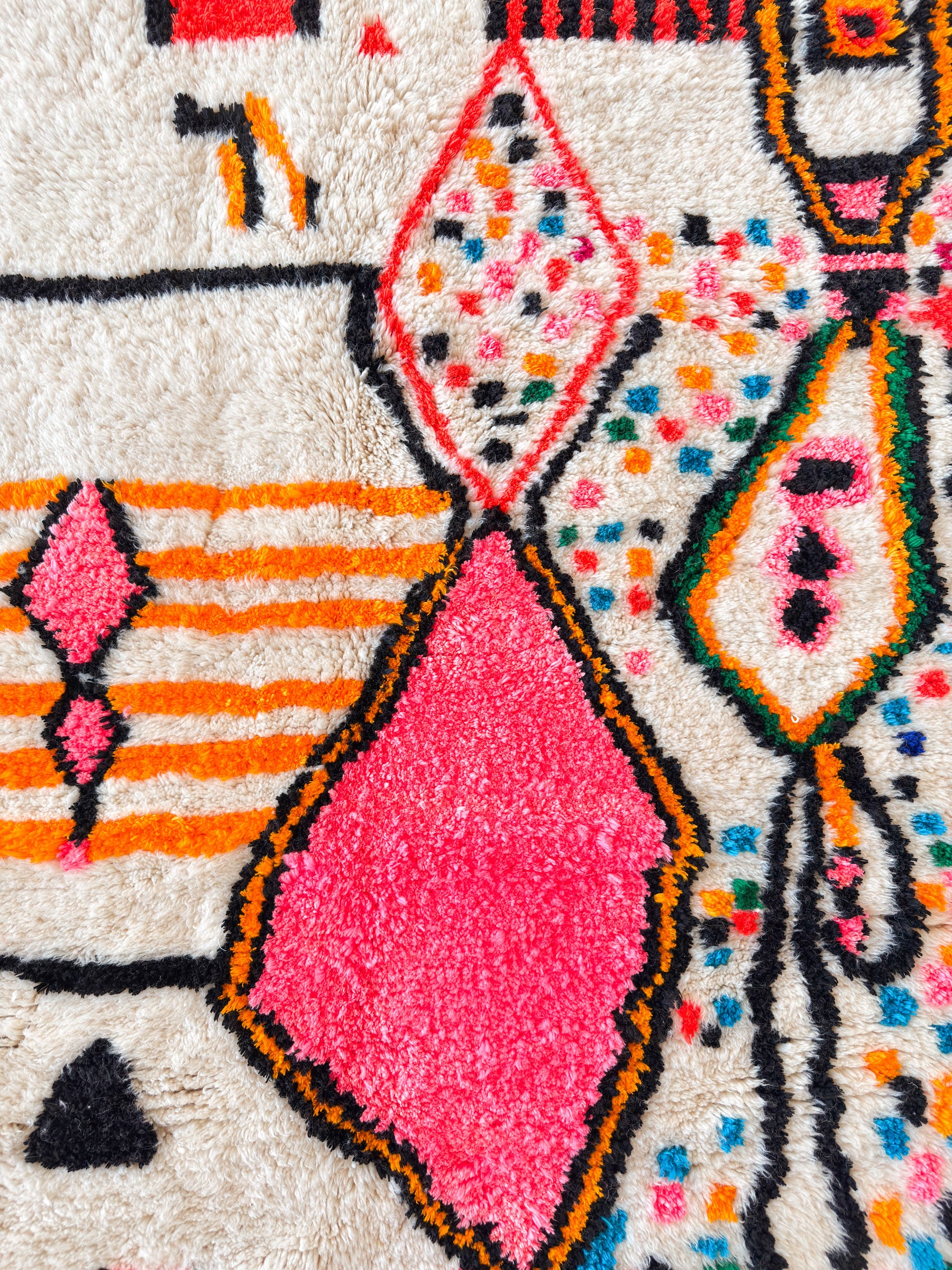 Bunter Berberteppich 148 x 225 cm - Nr. 2415