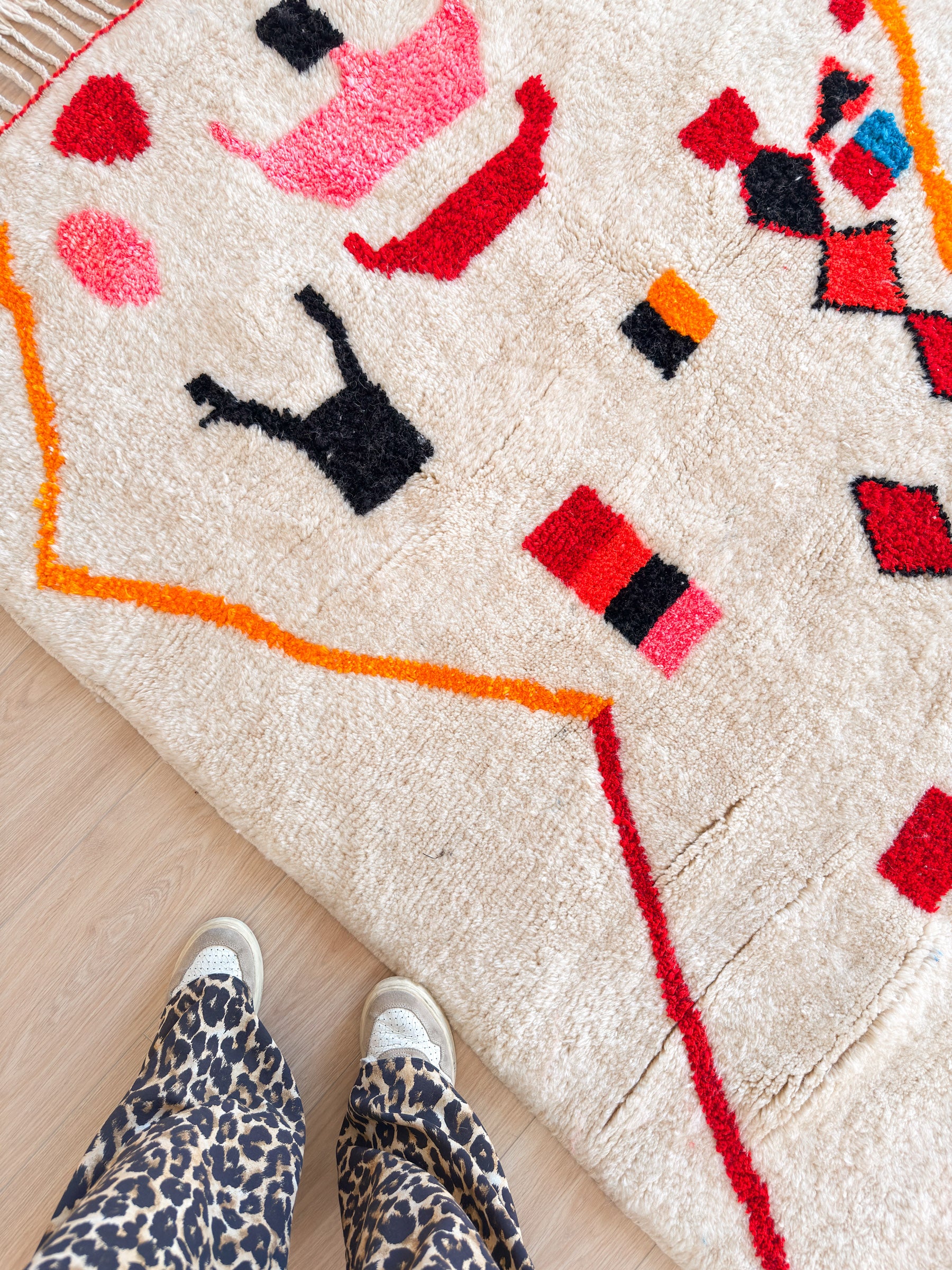 Kleurrijk Berber tapijt 149 x 261 cm - n°2421