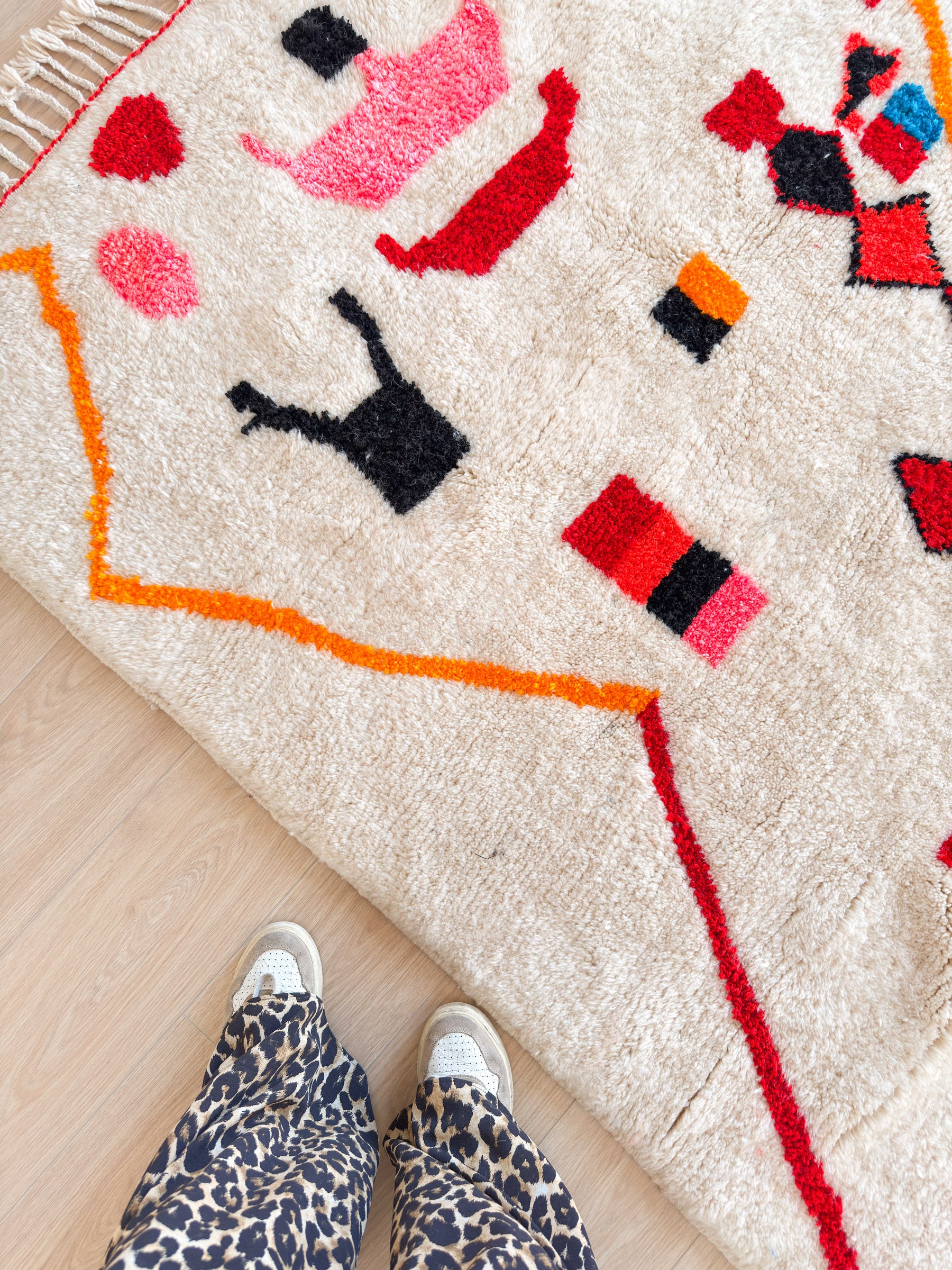 Kleurrijk Berber tapijt 149 x 261 cm - n°2421