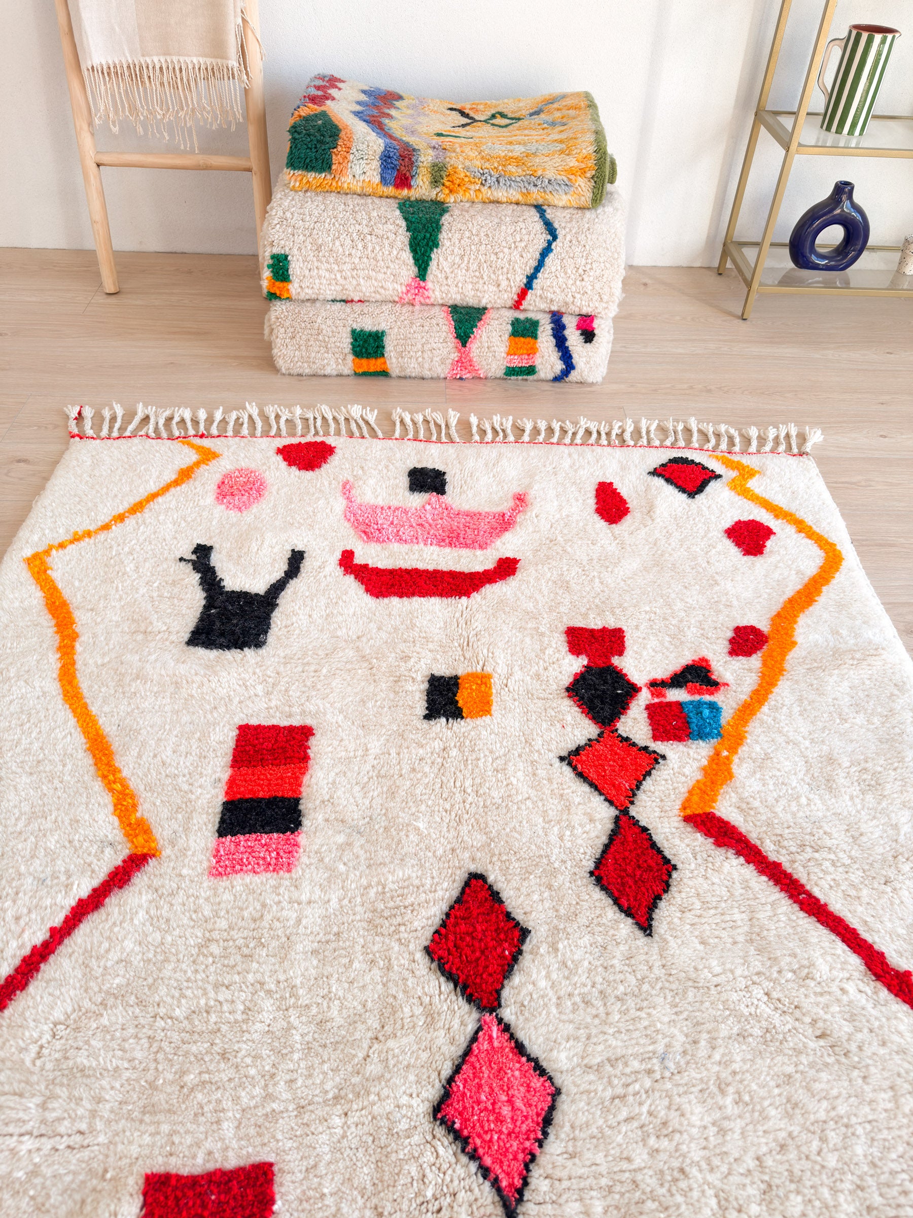 Colorful Berber rug 149 x 261 cm - No. 2421