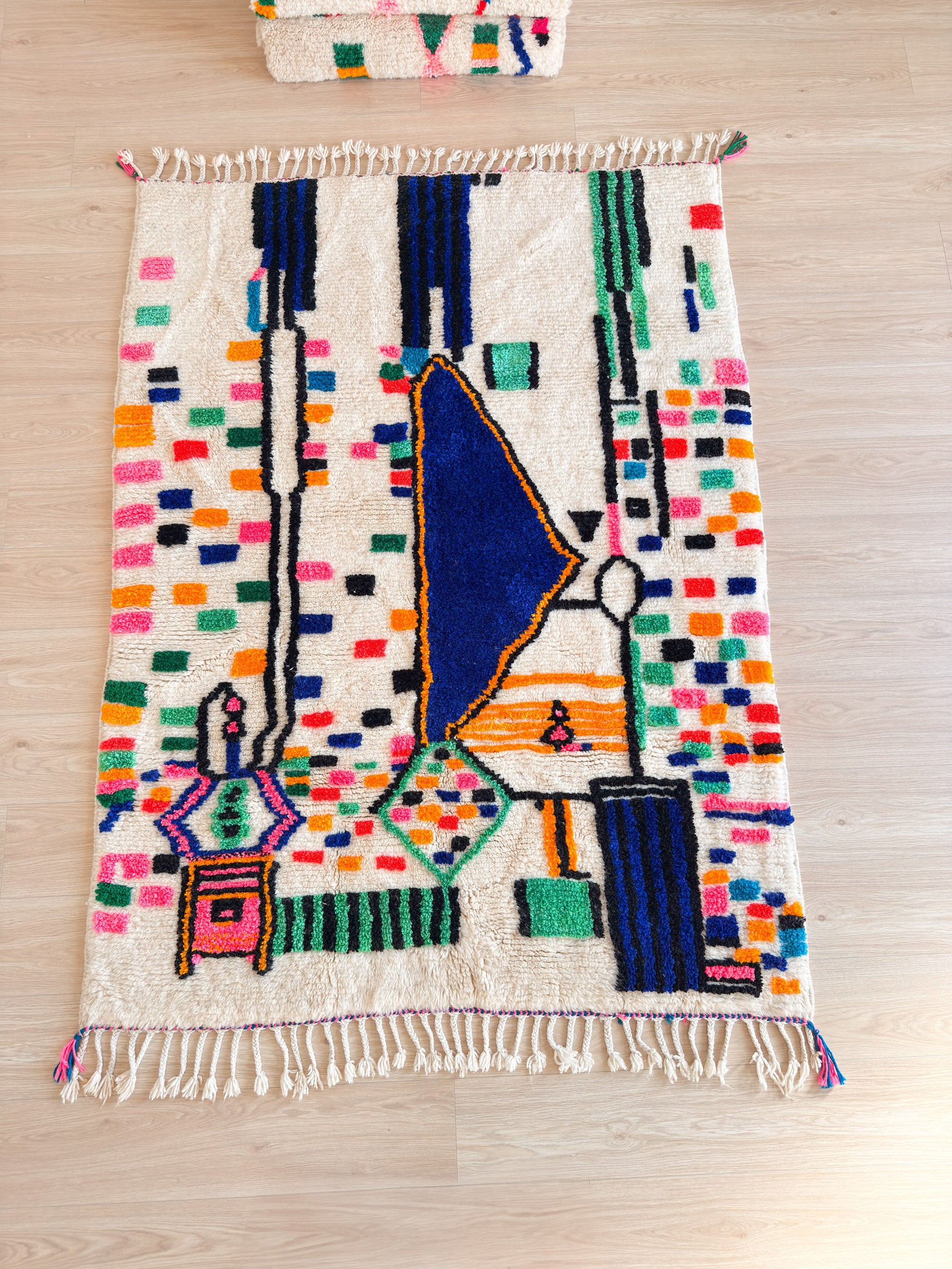 Colorful Berber rug 148 x 214 cm - No. 2349