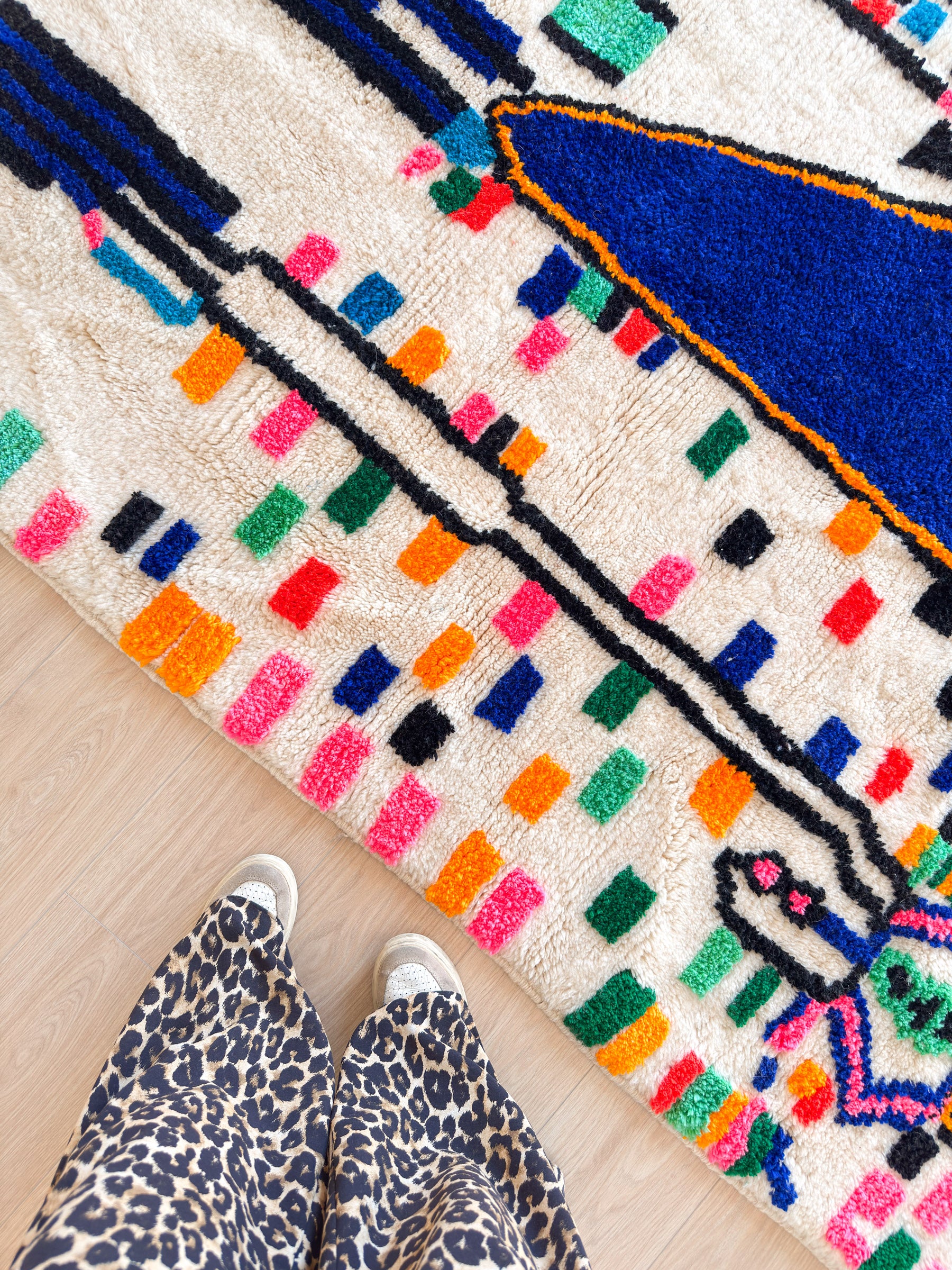 Colorful Berber rug 148 x 214 cm - No. 2349