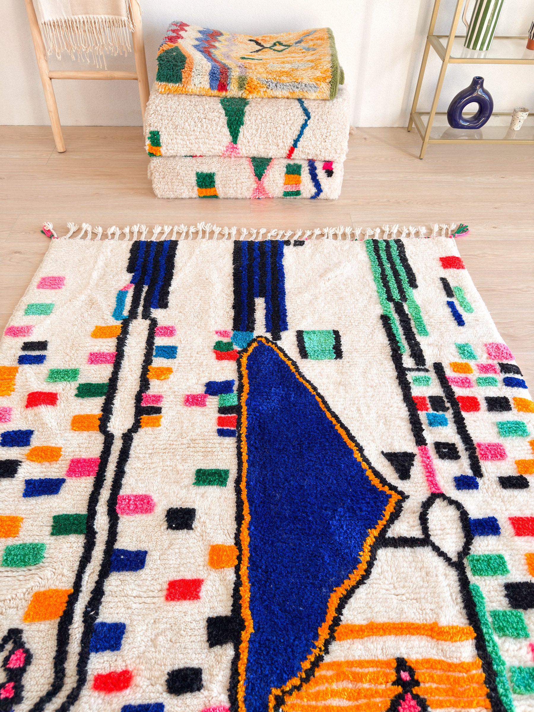 Colorful Berber rug 148 x 214 cm - No. 2349