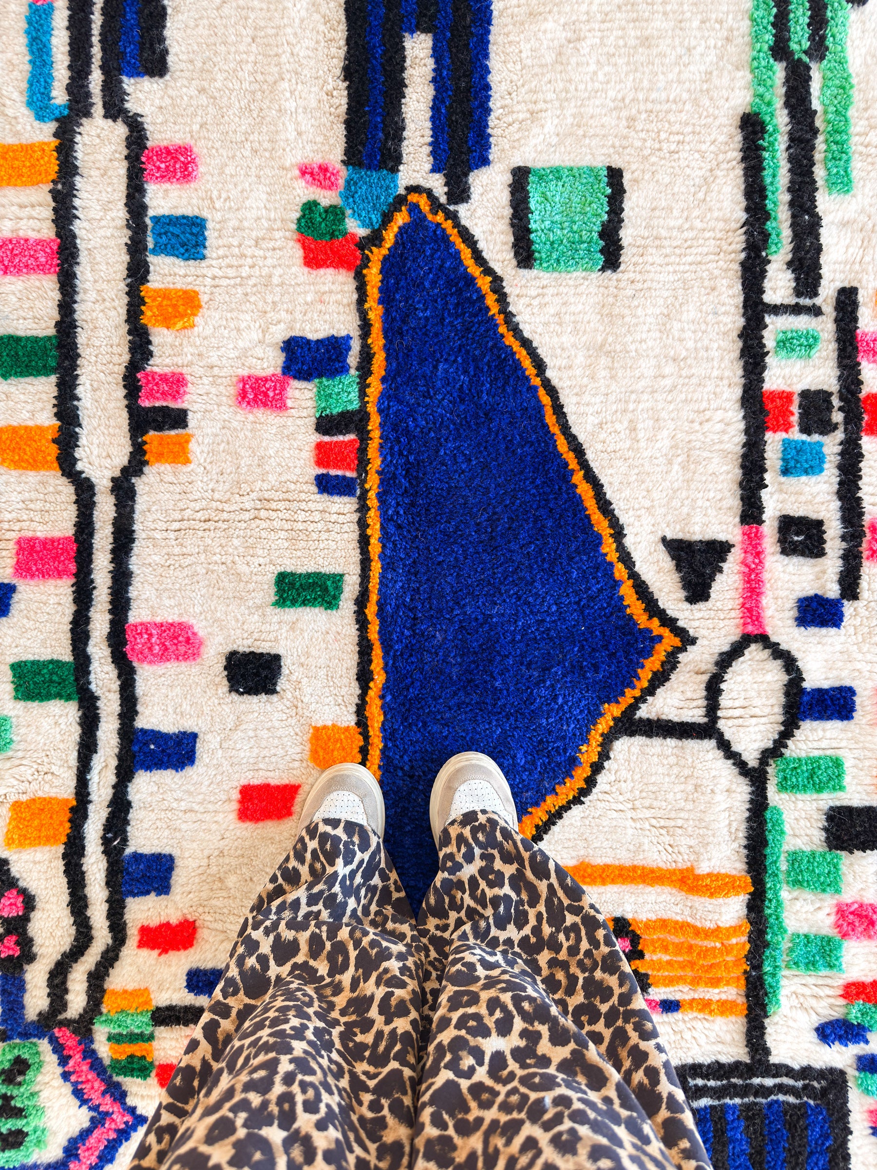 Colorful Berber rug 148 x 214 cm - No. 2349