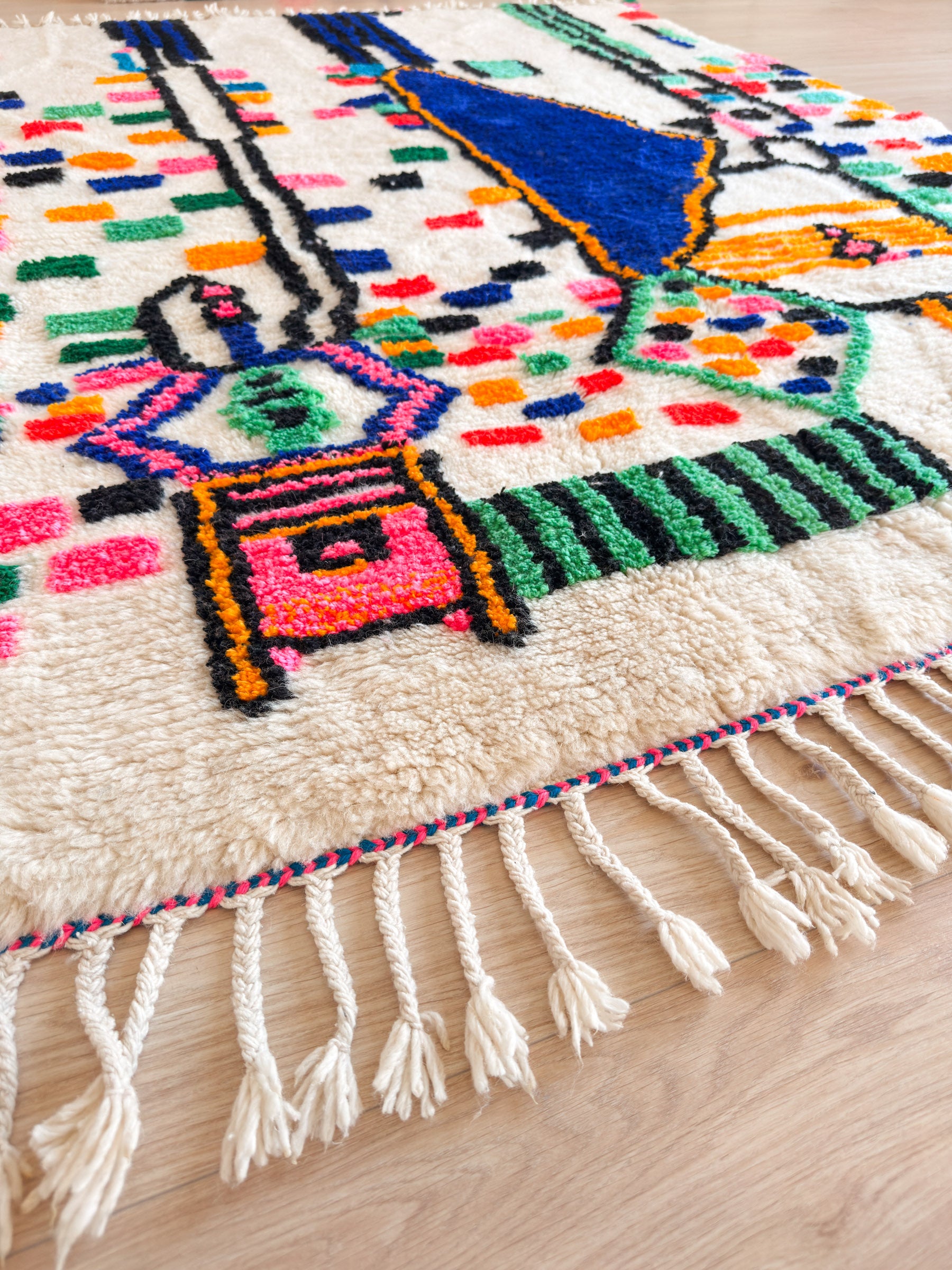 Colorful Berber rug 148 x 214 cm - No. 2349