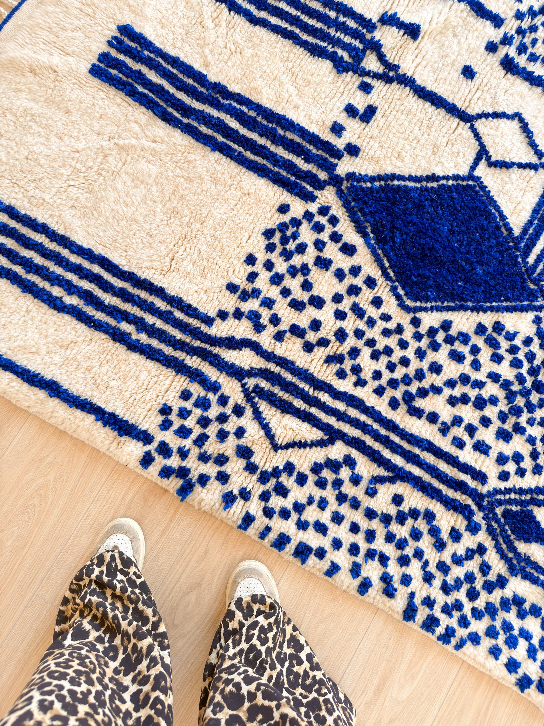 Bunter Berberteppich 147 x 207 cm - Nr. 2416