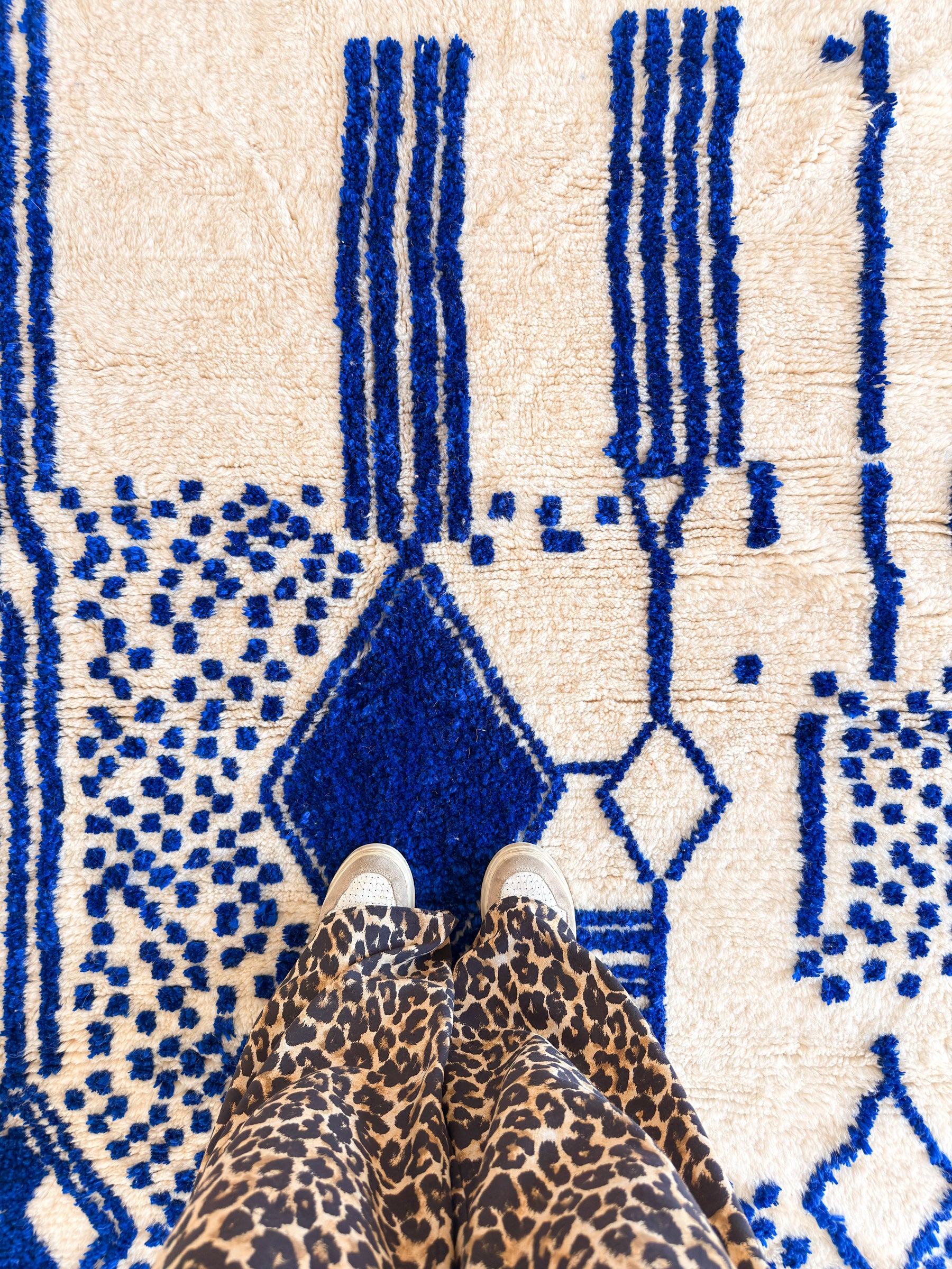 Colorful Berber rug 147 x 207 cm - No. 2416