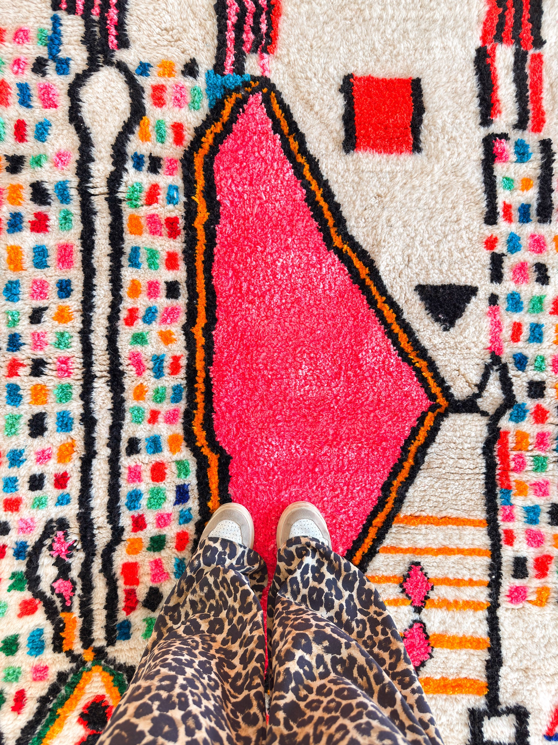 Bunter Berberteppich 152 x 241 cm - Nr. 2436