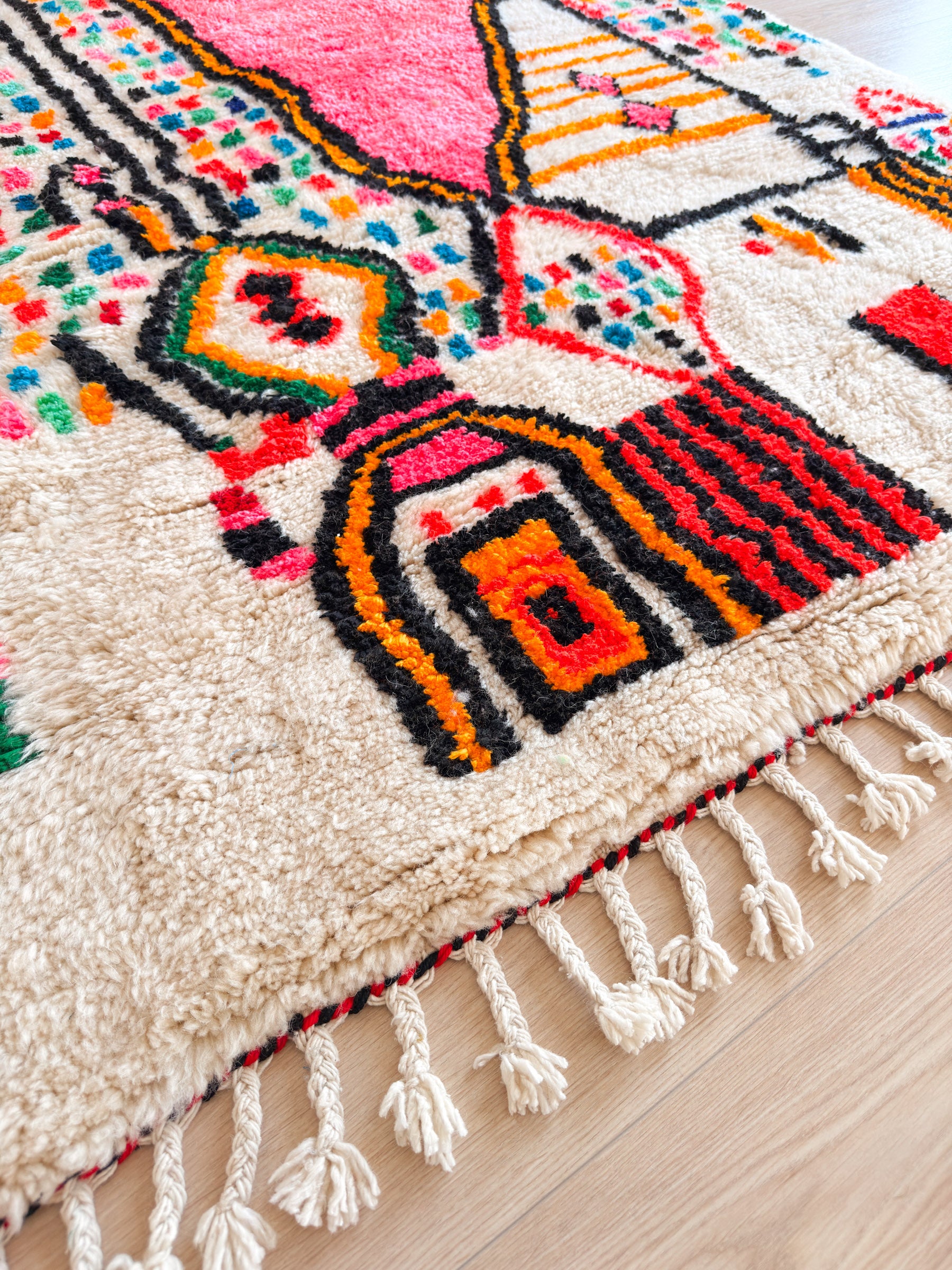 Bunter Berberteppich 152 x 241 cm - Nr. 2436