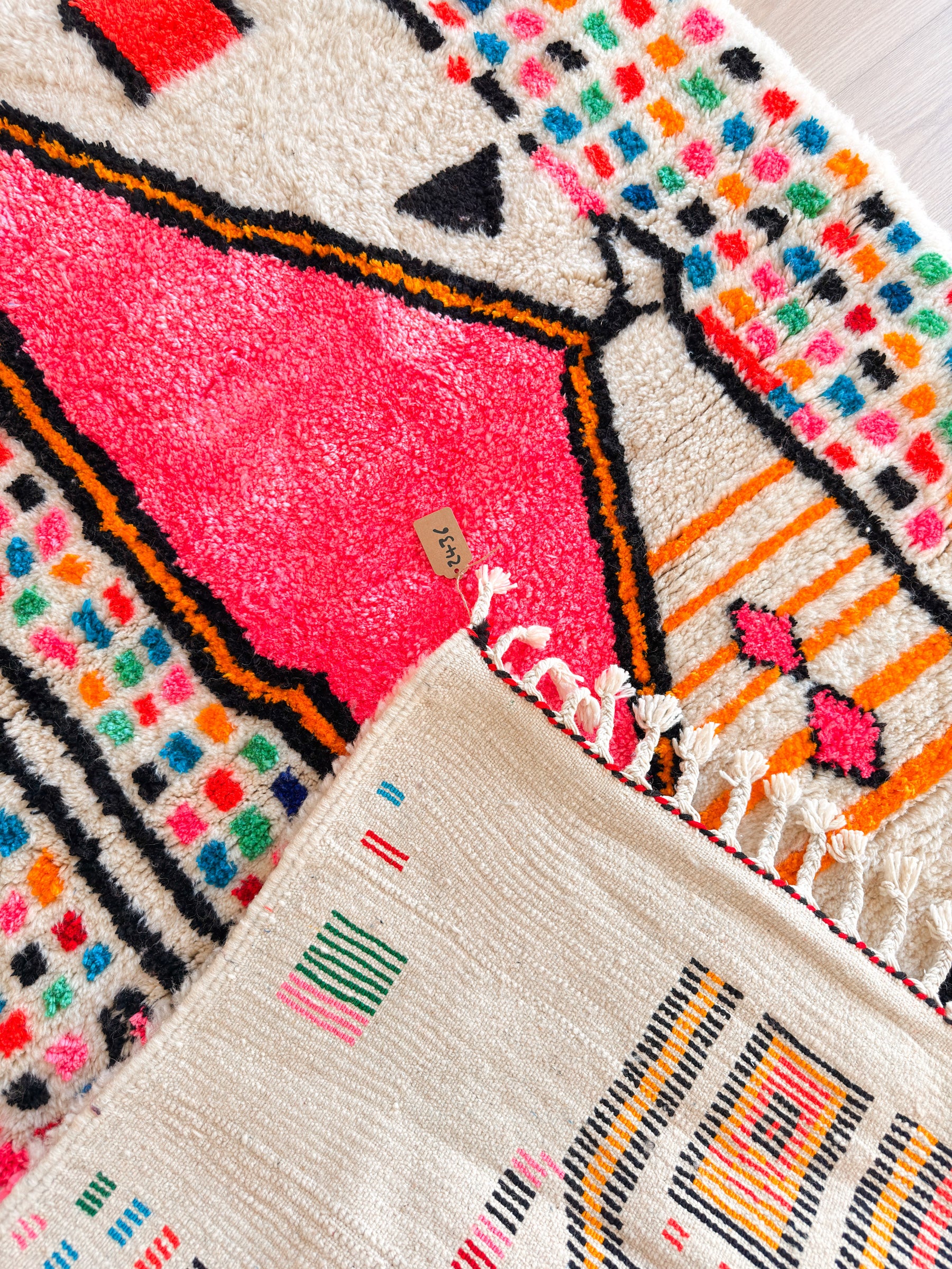 Bunter Berberteppich 152 x 241 cm - Nr. 2436